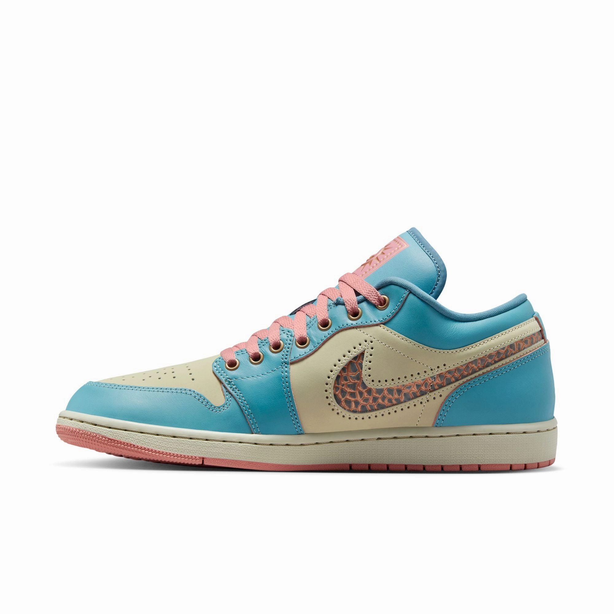 AIR JORDAN 1 LOW SE DENIM TURQ/SMOKEY BLUE-RED STARDUST IM8120-464 Oxford Platform Sneakers