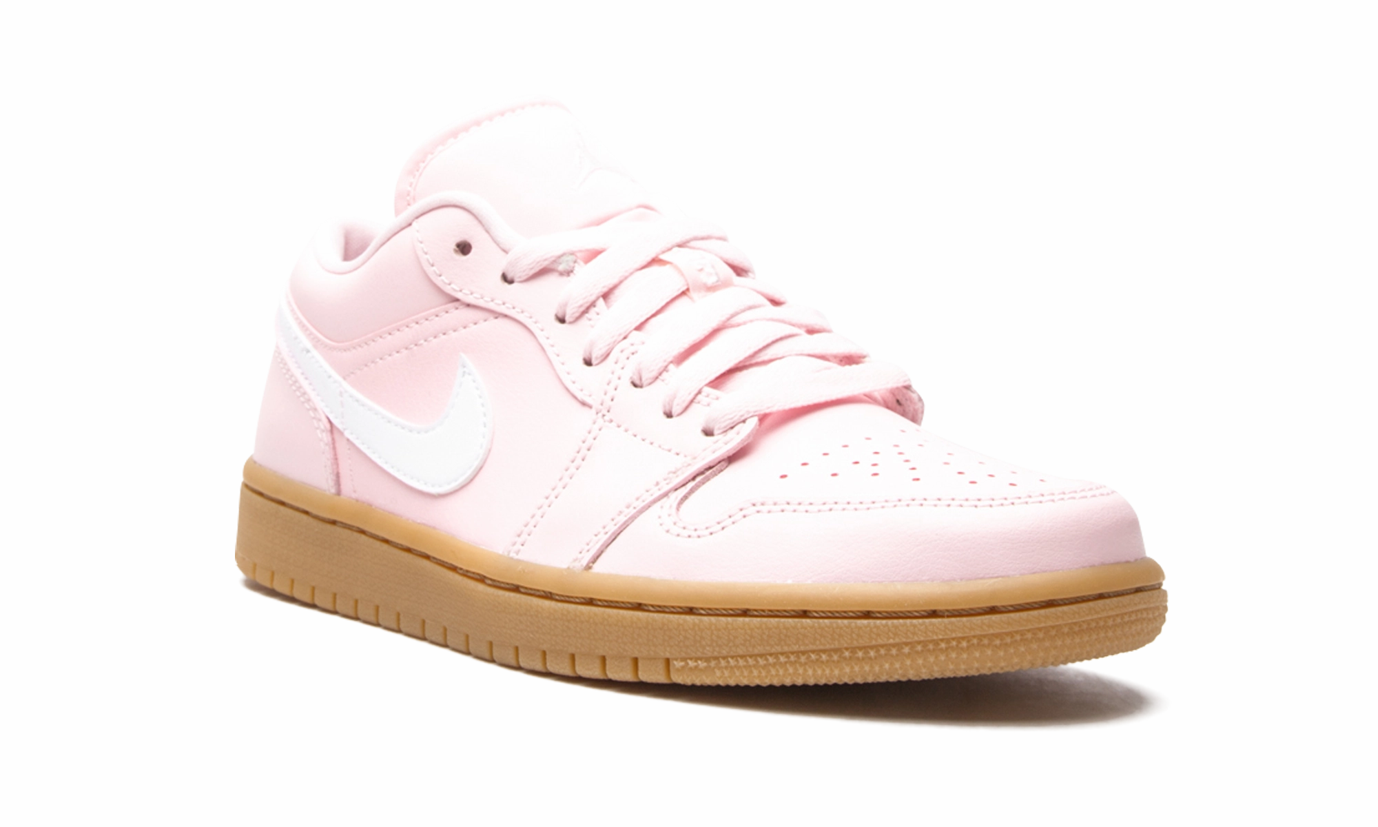 Air Jordan 1 Low WMNS "Arctic Pink Gum" Suede Xl Casual Shoes