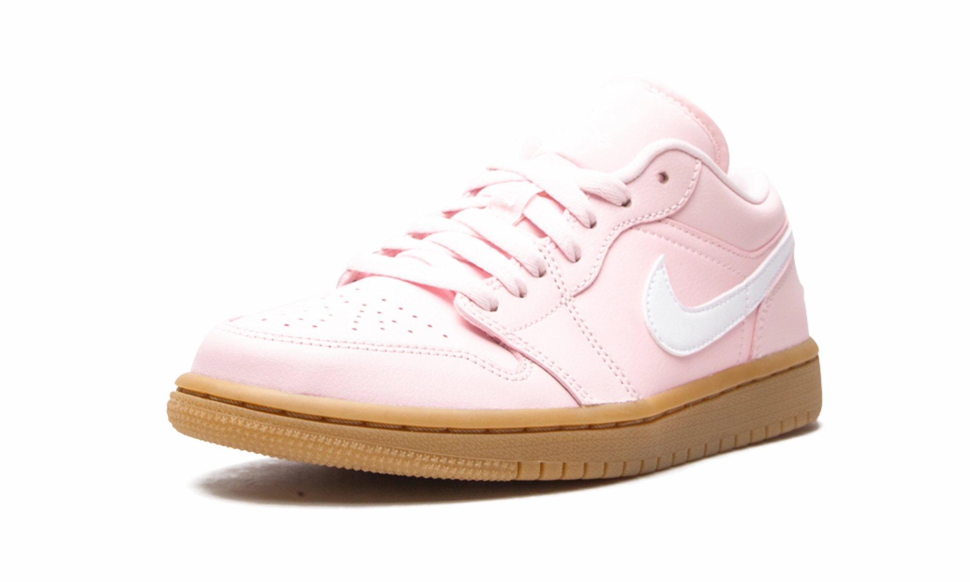 Leather Slip On Casual Shoes Air Jordan 1 Low WMNS "Arctic Pink Gum"