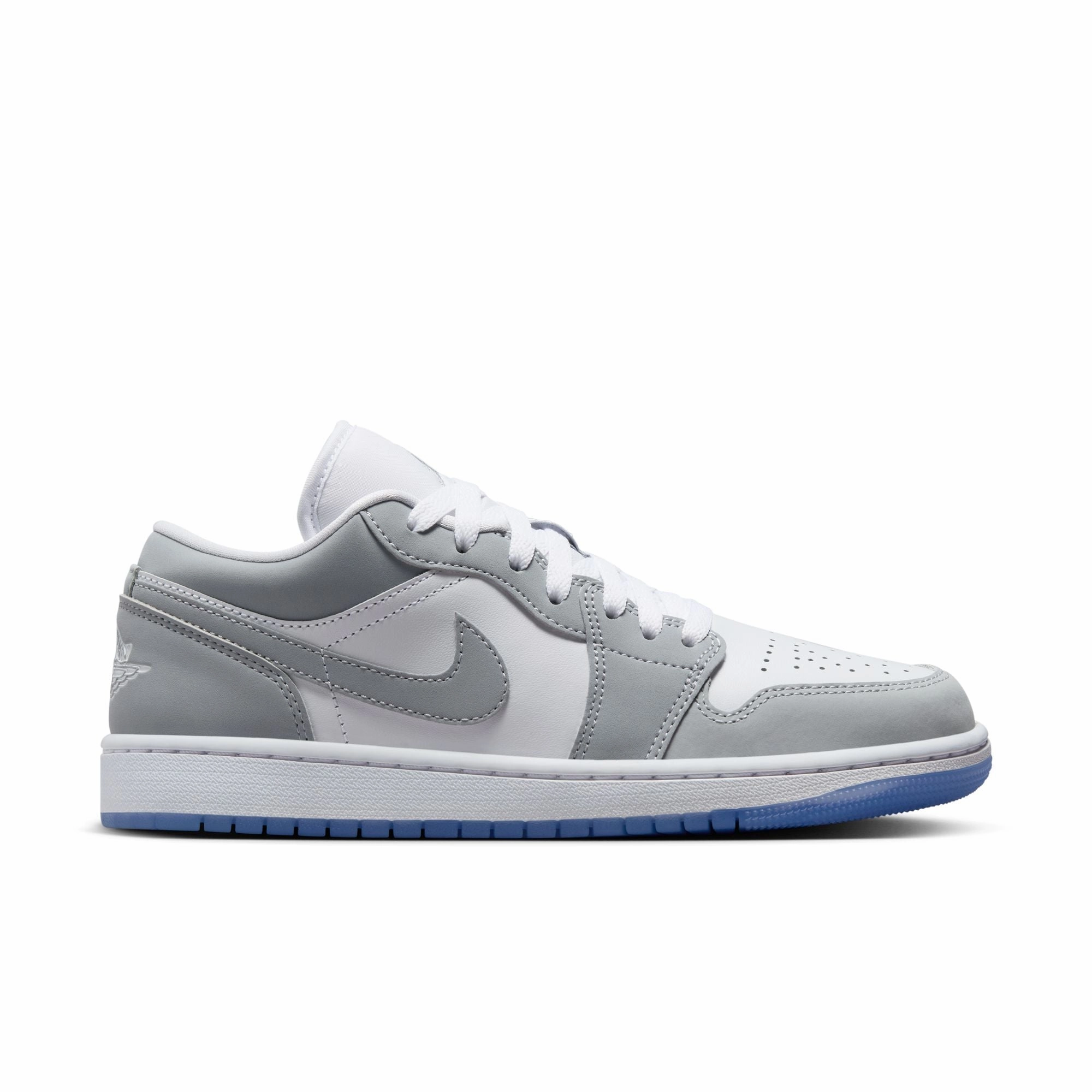 Air Jordan 1 Low Women White/wolf Grey-aluminum DC0774-105 Ghost Sneakers