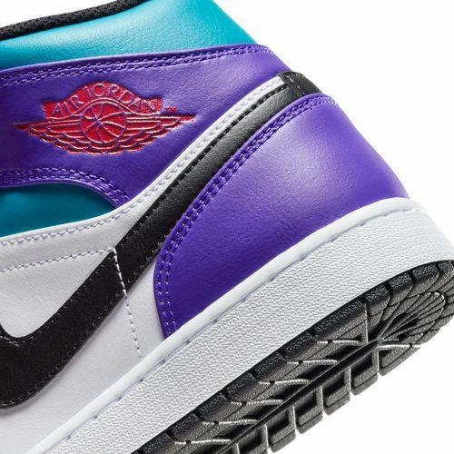 Air Jordan 1 Mid 'Aqua Purple' Rag And Bone Sneakers