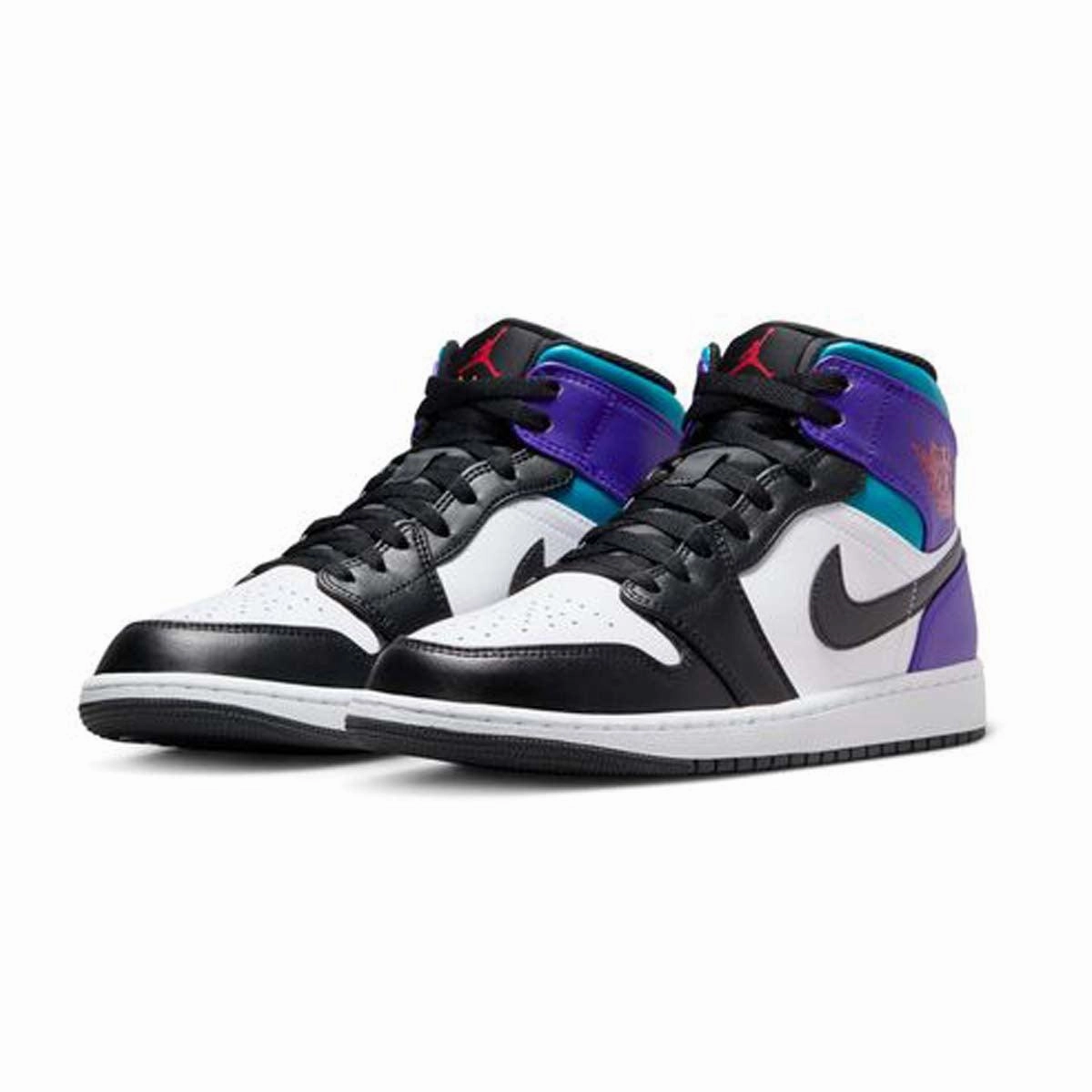 Versatile Sneakers Air Jordan 1 Mid 'Aqua Purple'