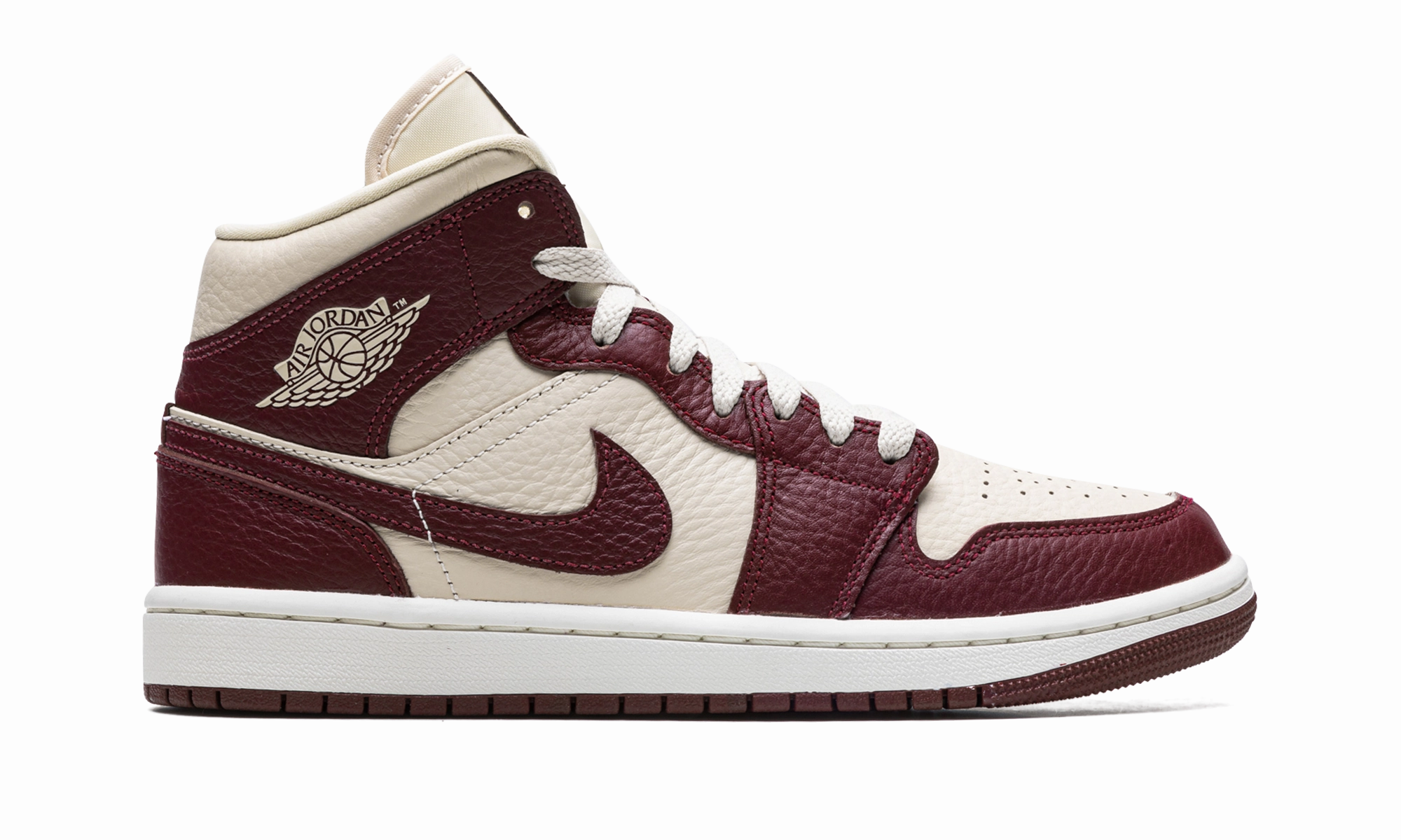 AIR JORDAN 1 WMNS "Split Cherrywood Red" Casual Shoes For Bunions