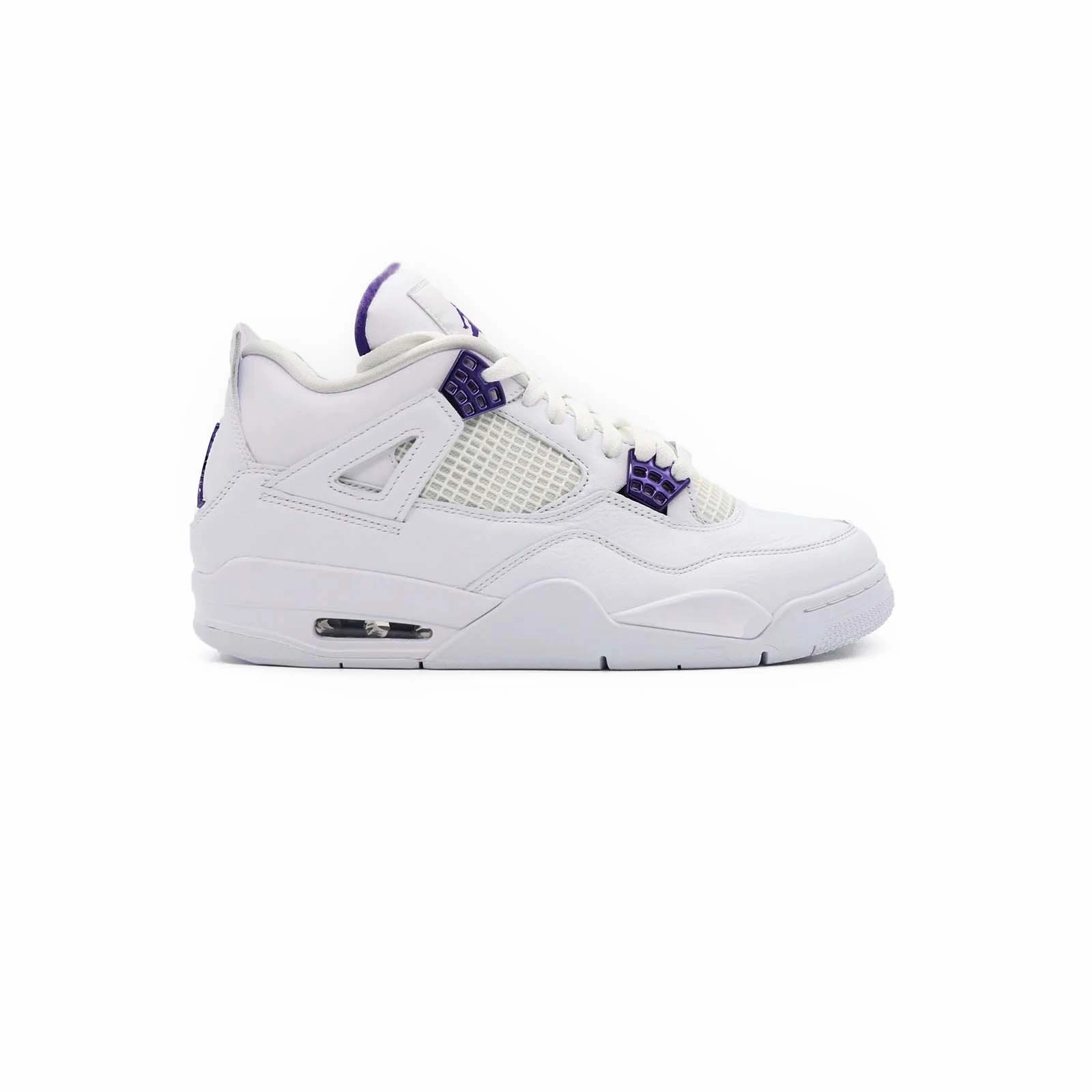 Air Jordan 4 (GS), Purple Metallic Best Sneakers For All-day Comfort