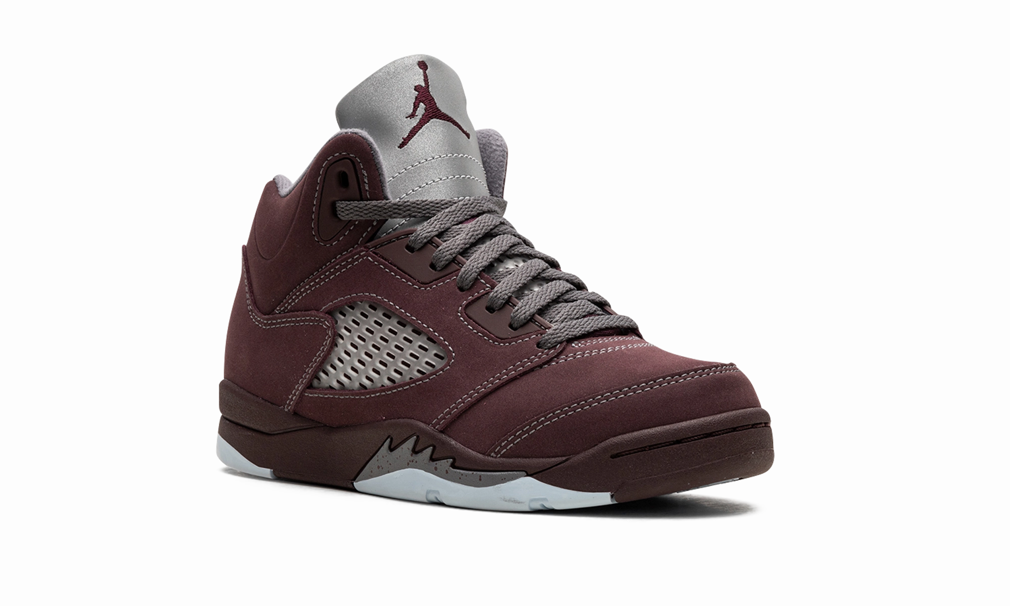 Air Jordan 5 Retro SE PS "Burgundy" Rhinestone Slip On Sneakers