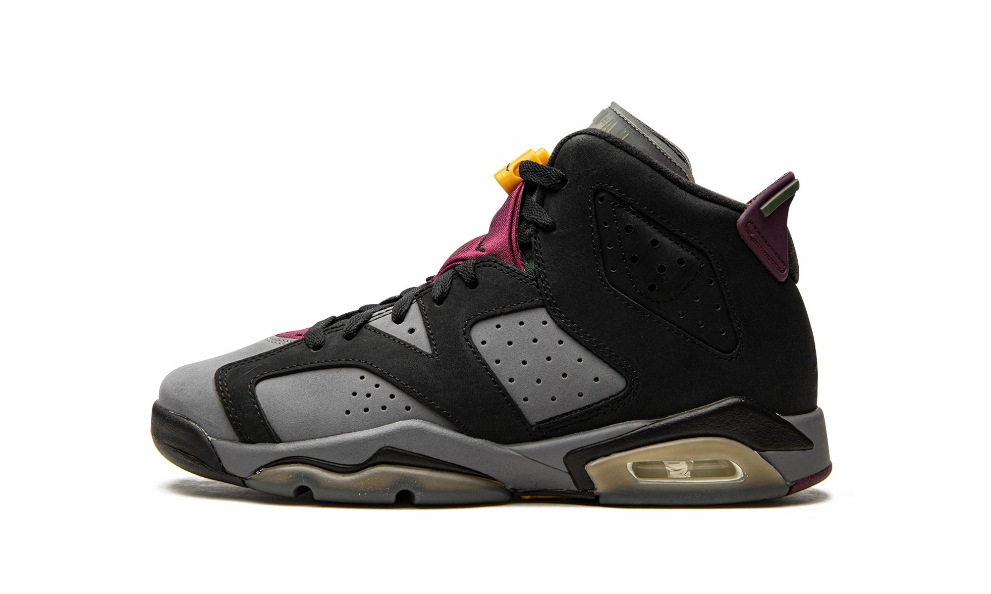 Air Jordan 6 Retro GS "Bordeaux" Sneakers With Rhinestones