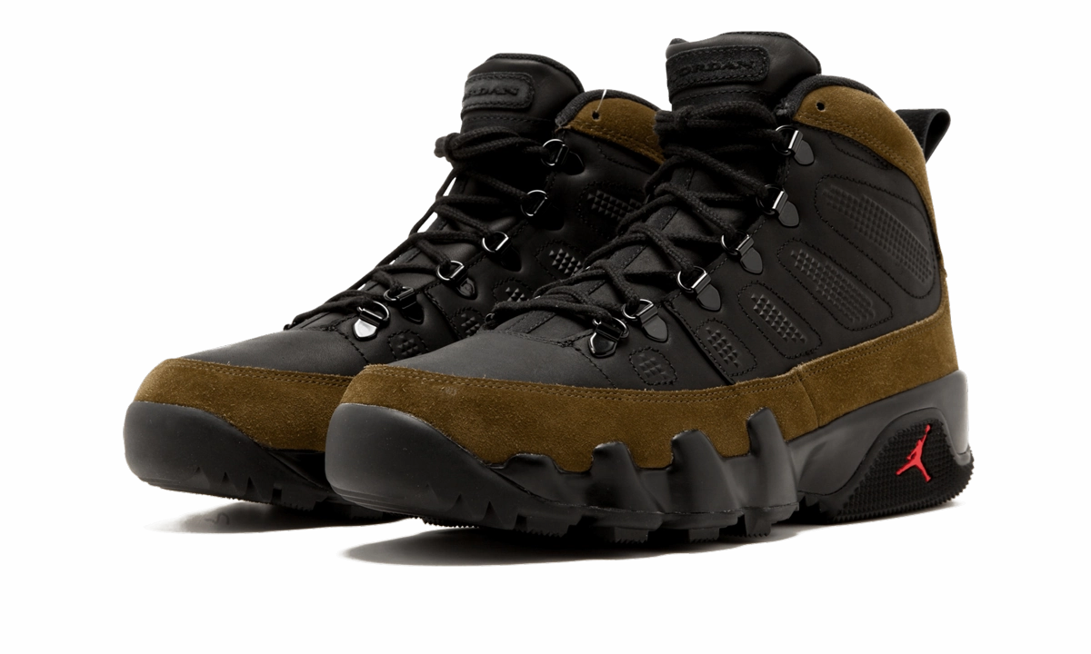 Air Jordan 9 Retro Boot NRG "Olive" One Piece Sneakers