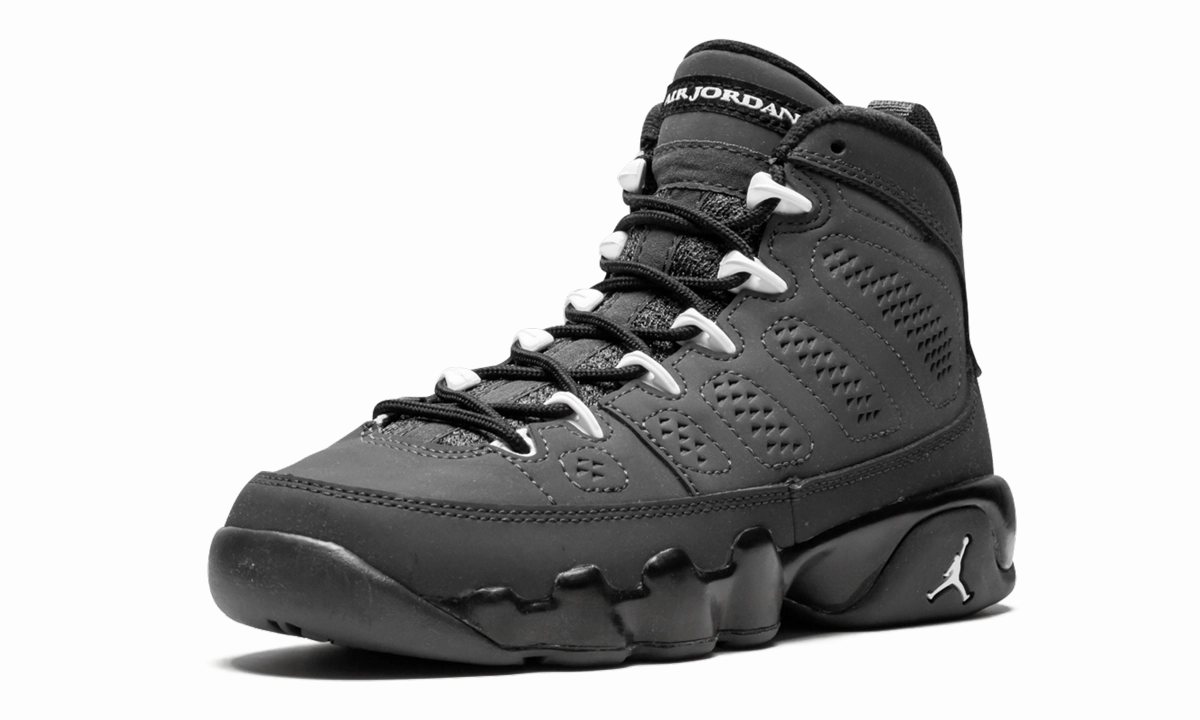 Air Jordan 9 Retro GS "Anthracite" Court Sneakers