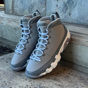 Air Jordan 9 Retro "Cool Grey" GS Grand Court Sneakers