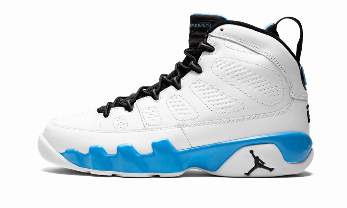 Air Jordan 9 Retro "Powder Blue" Sneakers Made In Usa