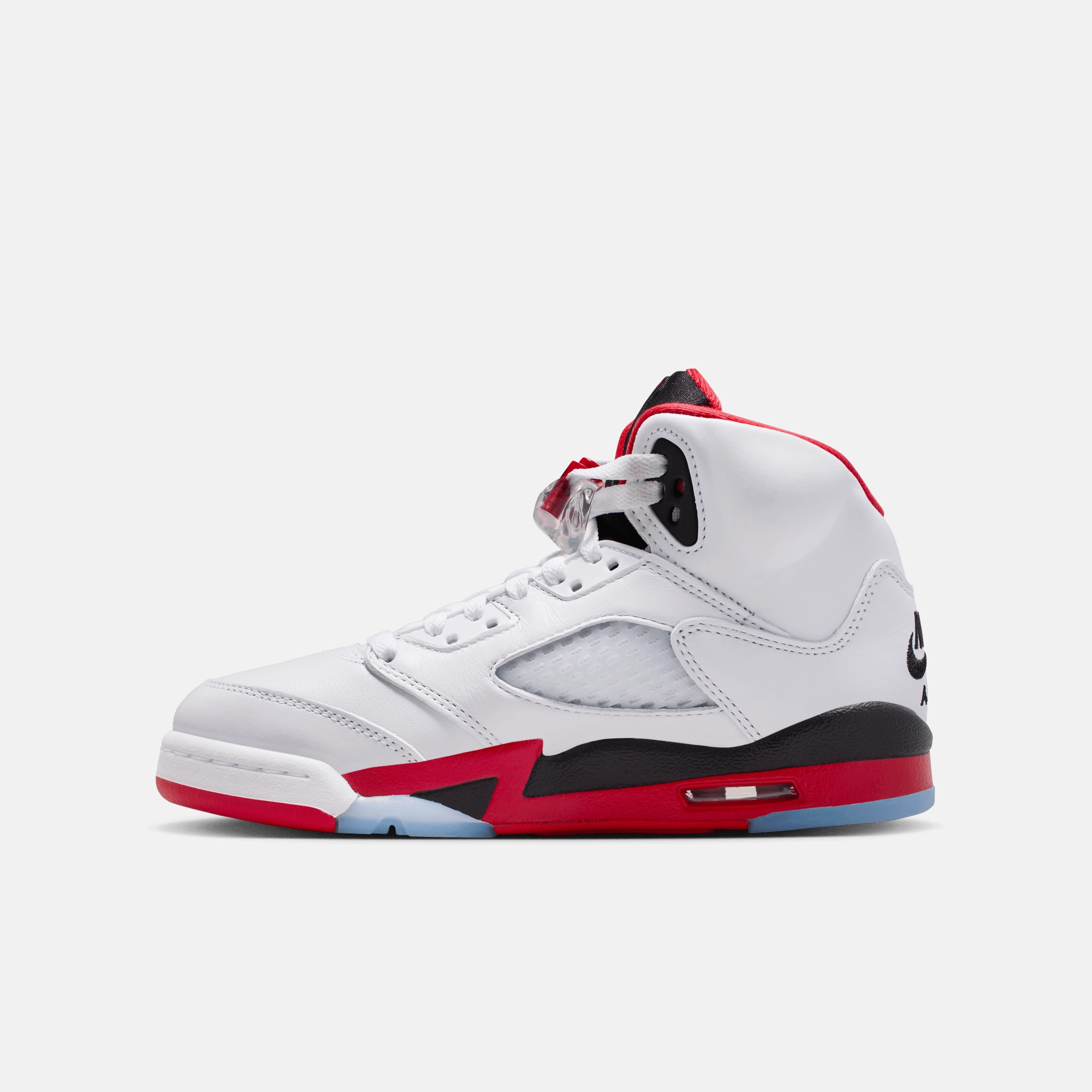 Gyms Near Me Sneakers Air Jordan Big Kids' 5 Retro Fire Red Black Tongue (GS)