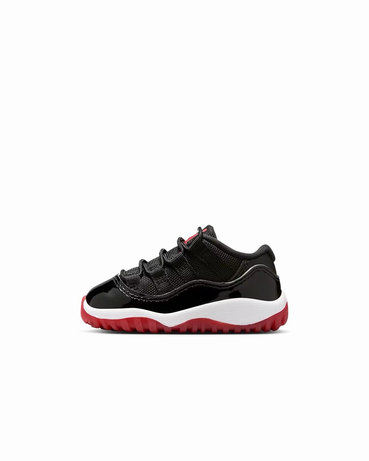 Air Jordan "11 Retro Low" TD - Black / Varsity Red / White Special Edition Sneakers