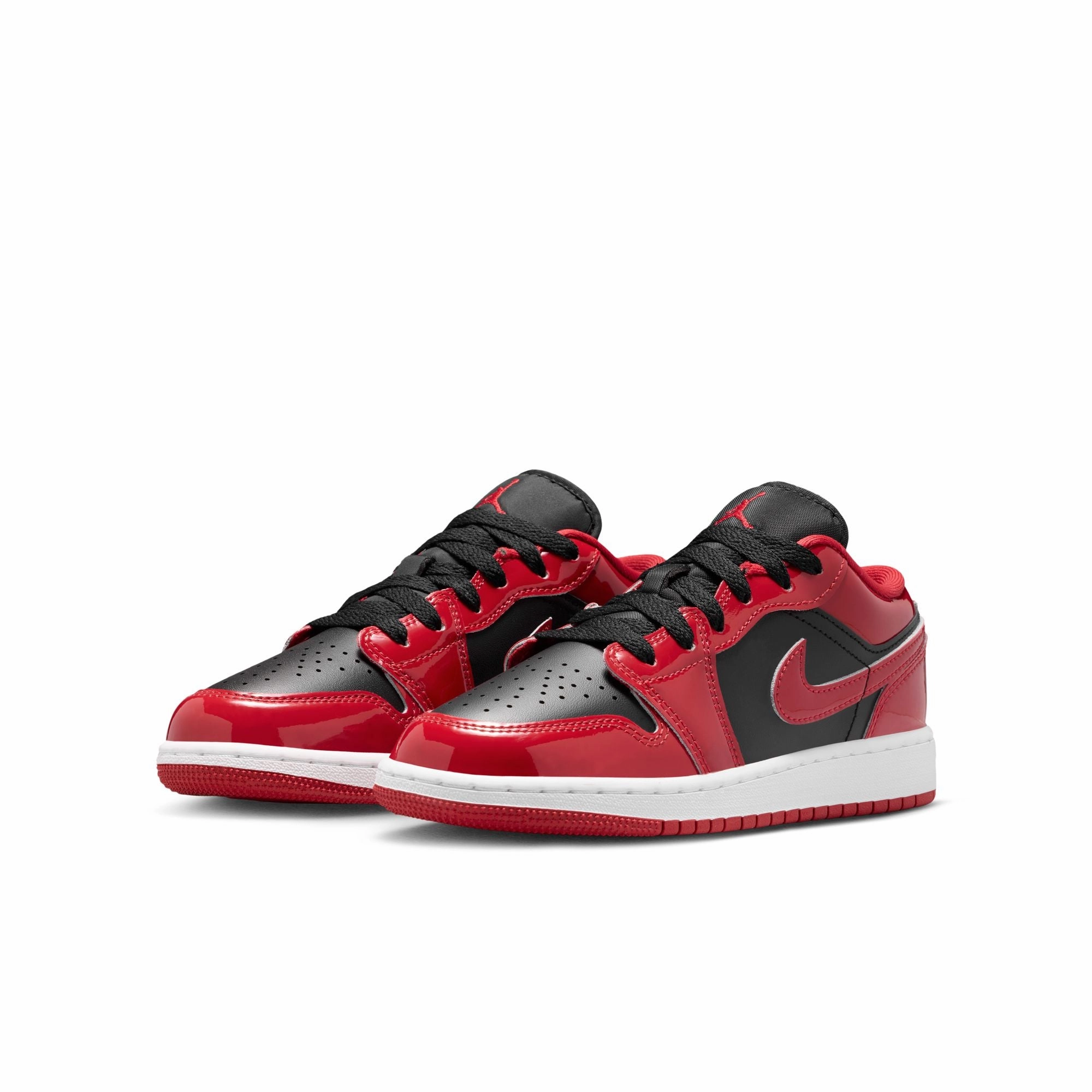 Air Jordan "1 Low SE" GS - Black / Varsity Red - White Red And White Sneakers