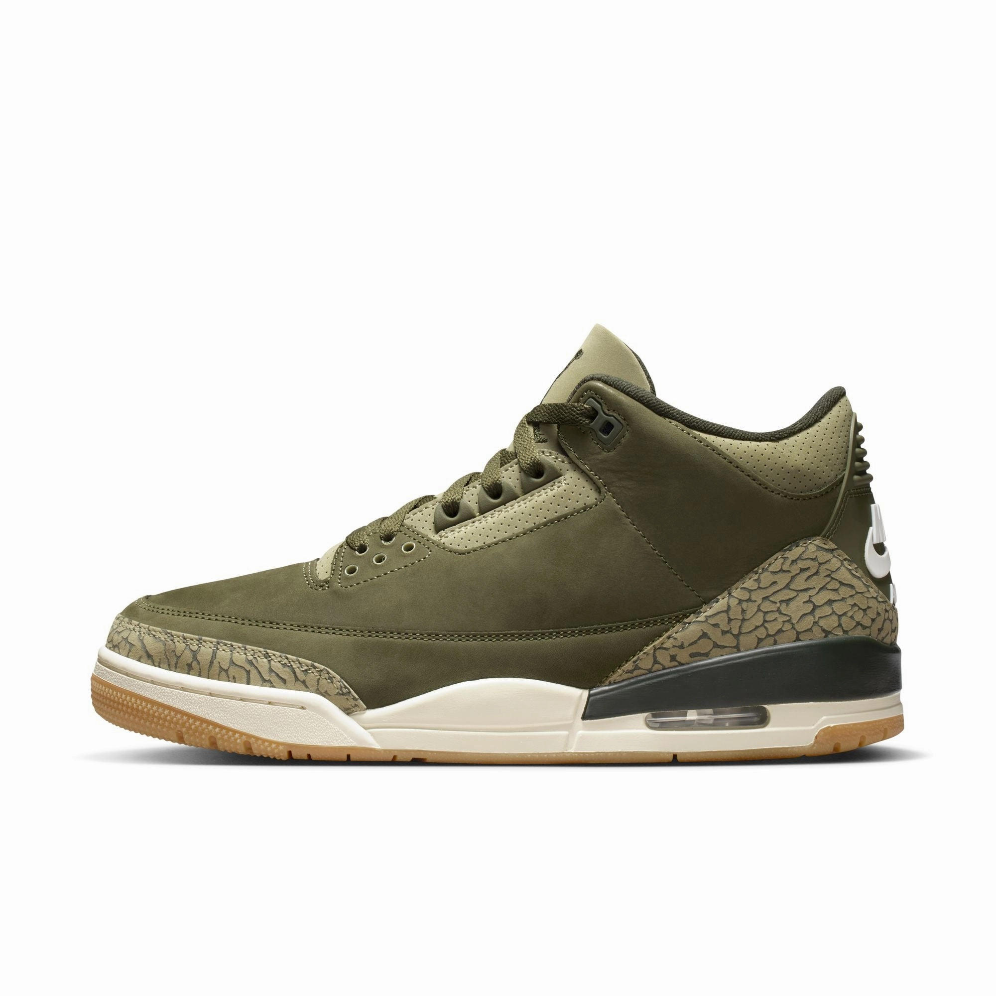 Sneakers Doodle Air Jordan "Retro 3 Retro" M - Medium Olive / Sequoia