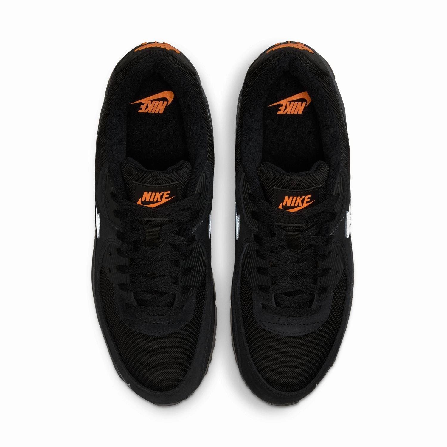 Gold Basketball Shoes Nike Air Max 90 'Black Total Orange'