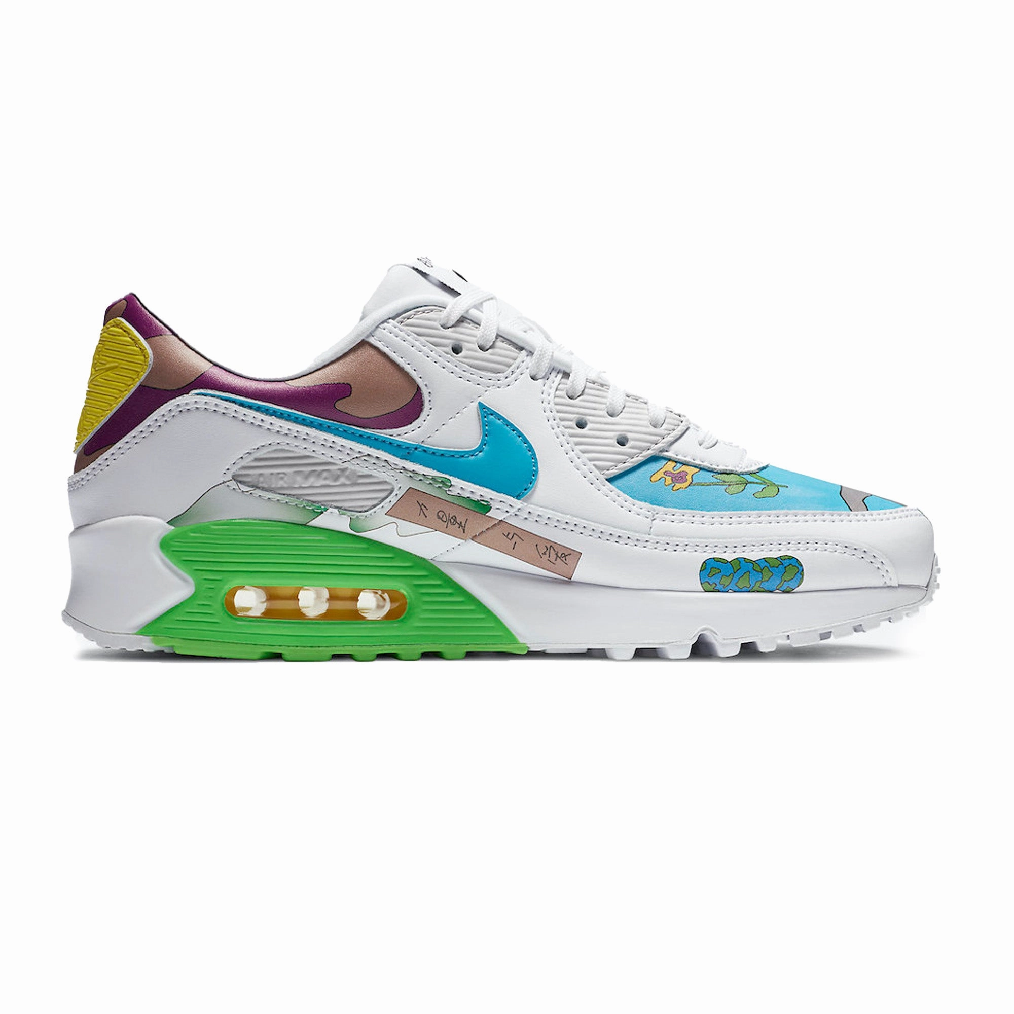Mismatched Shoes Nike Air Max 90 Flyleather 'Ruohan Wang' (2020)