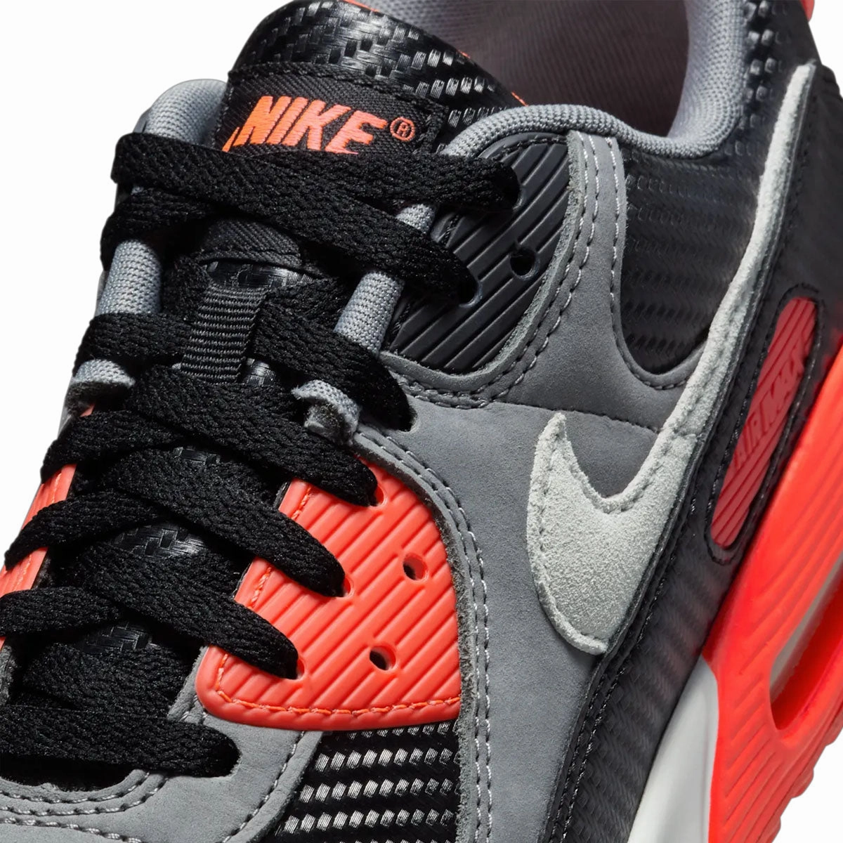Extra Wide Nike Shoes Air Max 90 Premium 'Infrared Carbon'