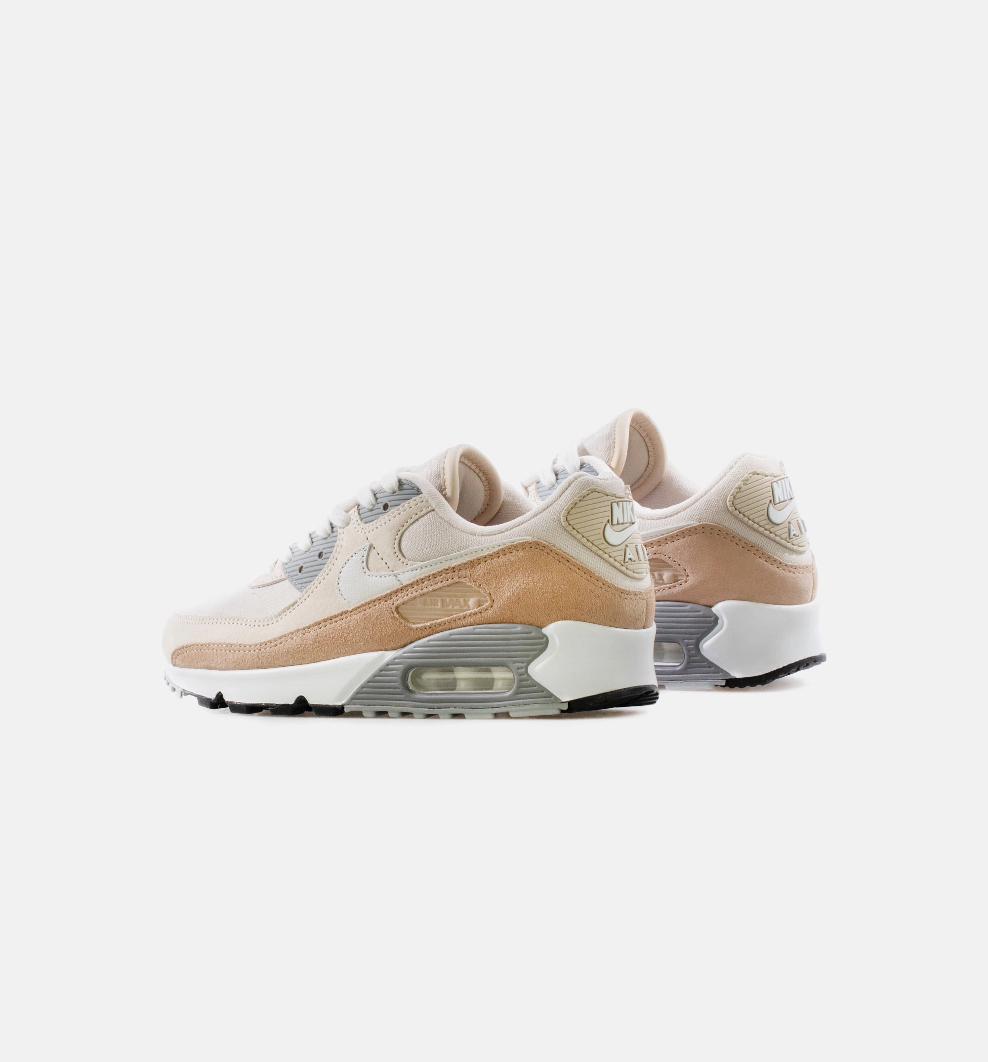 Nike Running Shoes On Sale Air Max 90 PRM Mens Lifestyle Shoe - White/ Tan/Gray