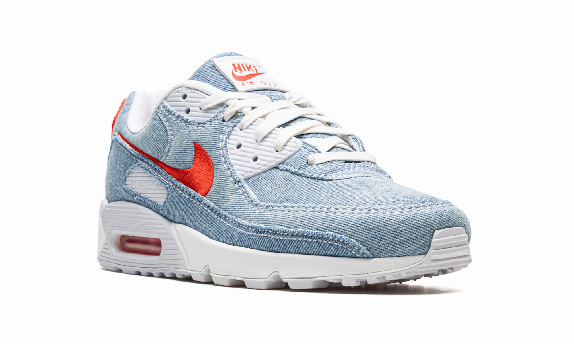 Air Max 90 "Light Wash Denim" Steel Toe Athletic Shoes Nike