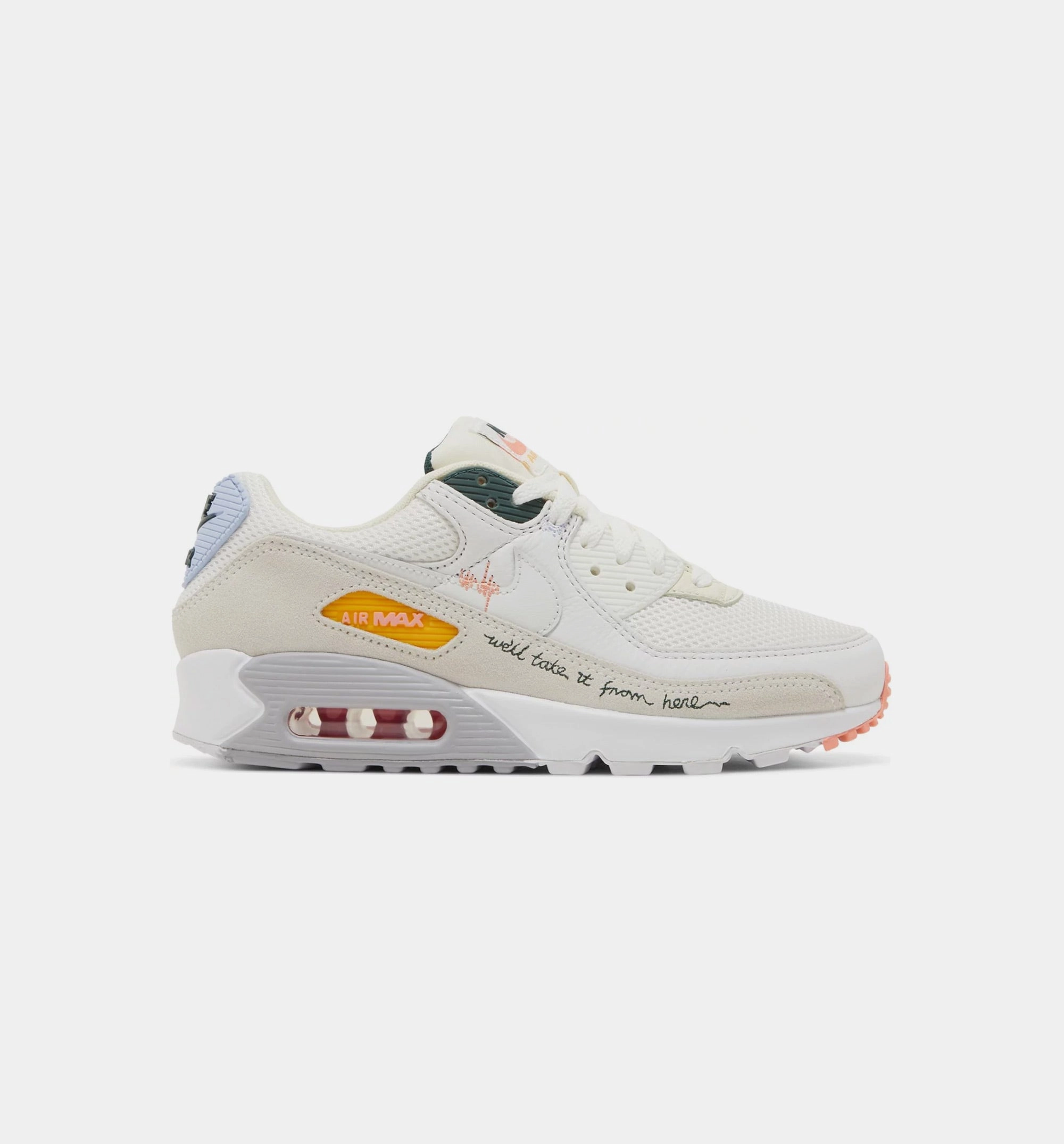 Nike Romaleos Squat Shoes Air Max 90 Well Take It From Here Womens Lifestyle Shoe - White