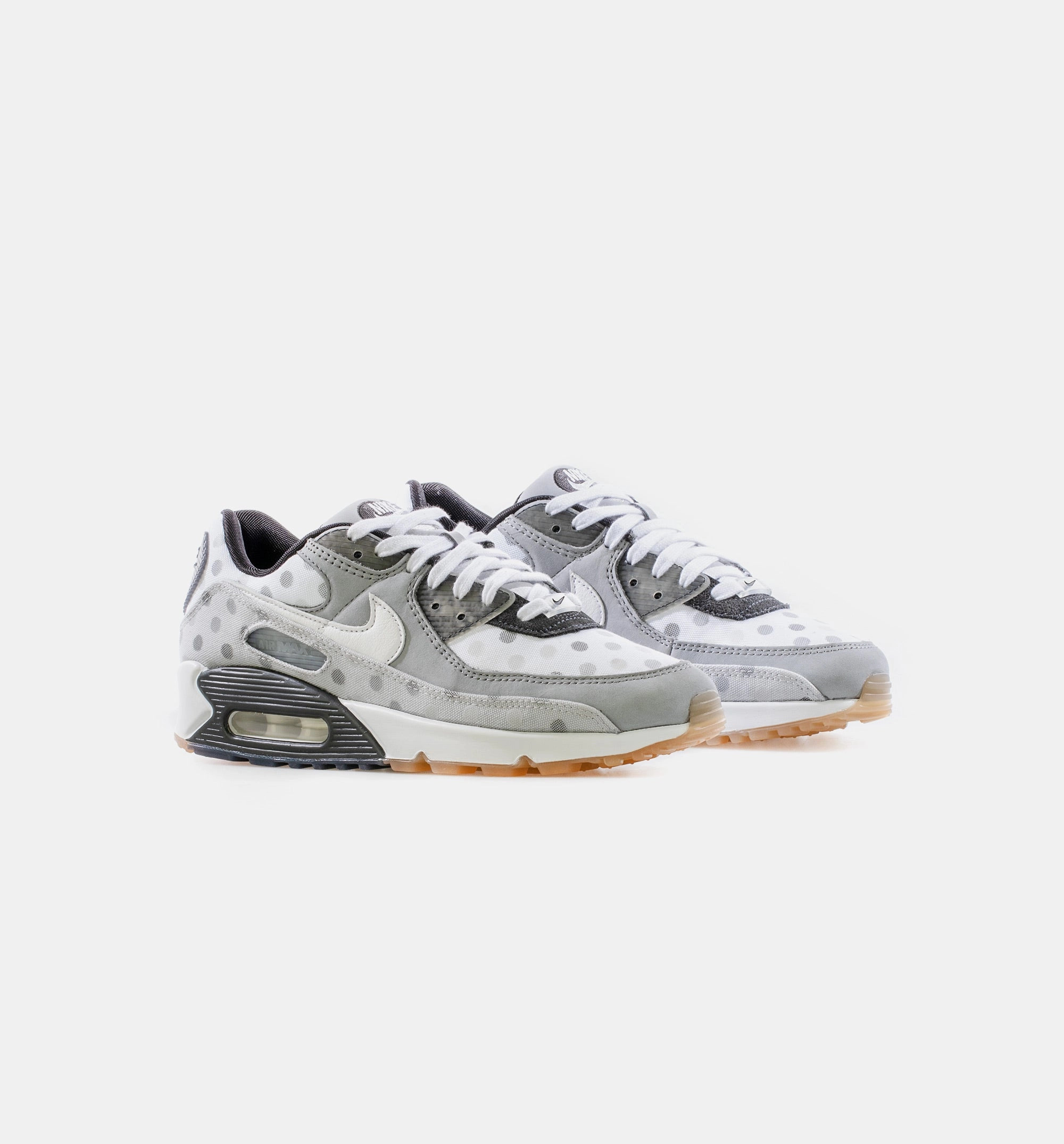 Air Max 90 White Polka Mens Lifestyle Shoe - Gray/White Nike Cryoshot Shoes