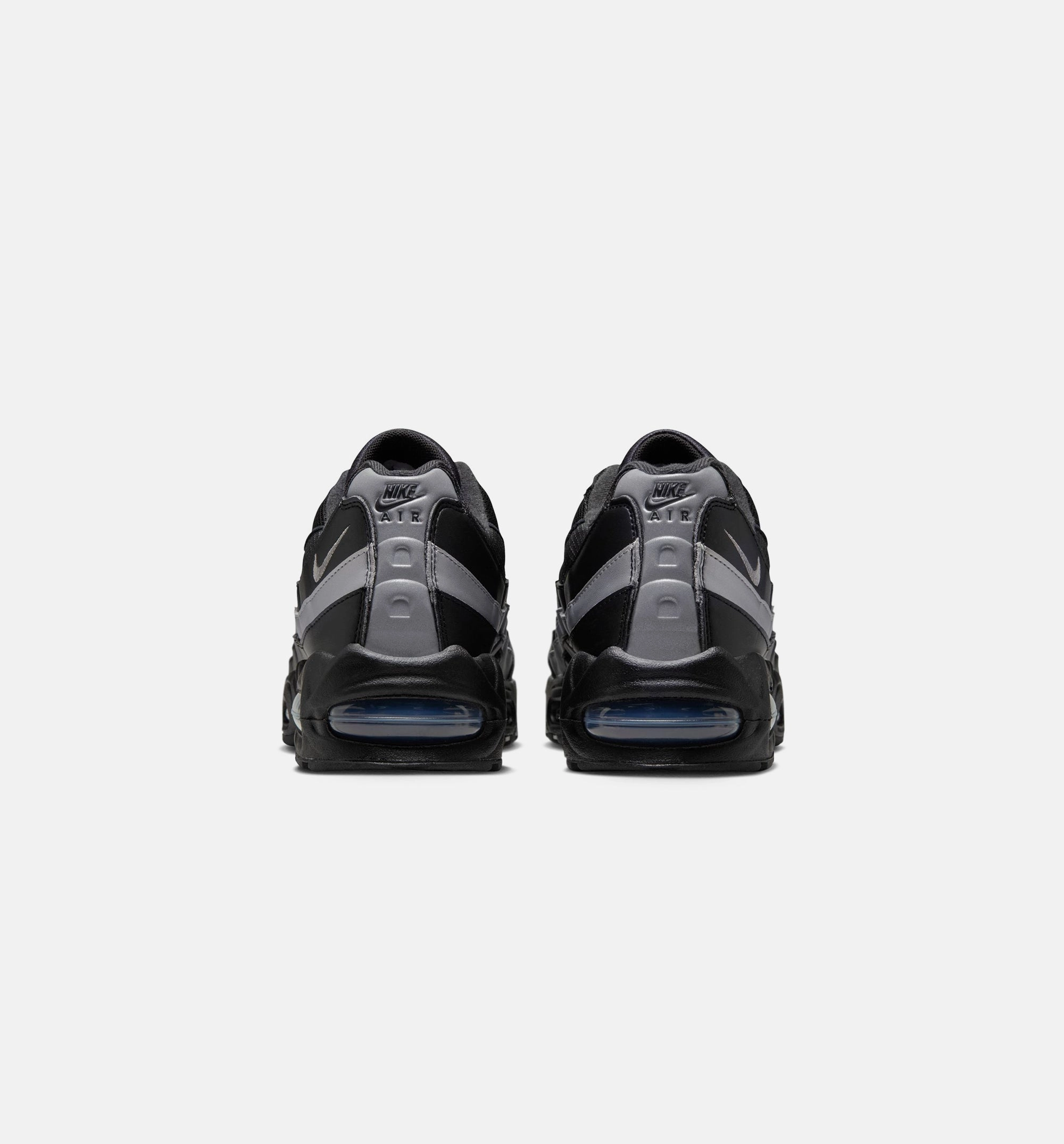 Nike Air Max Basketball Shoes Air Max 95 Big Bubble OG Reflective Accents Mens Lifestyle Shoe - Black/Black/White/Metallic Silver