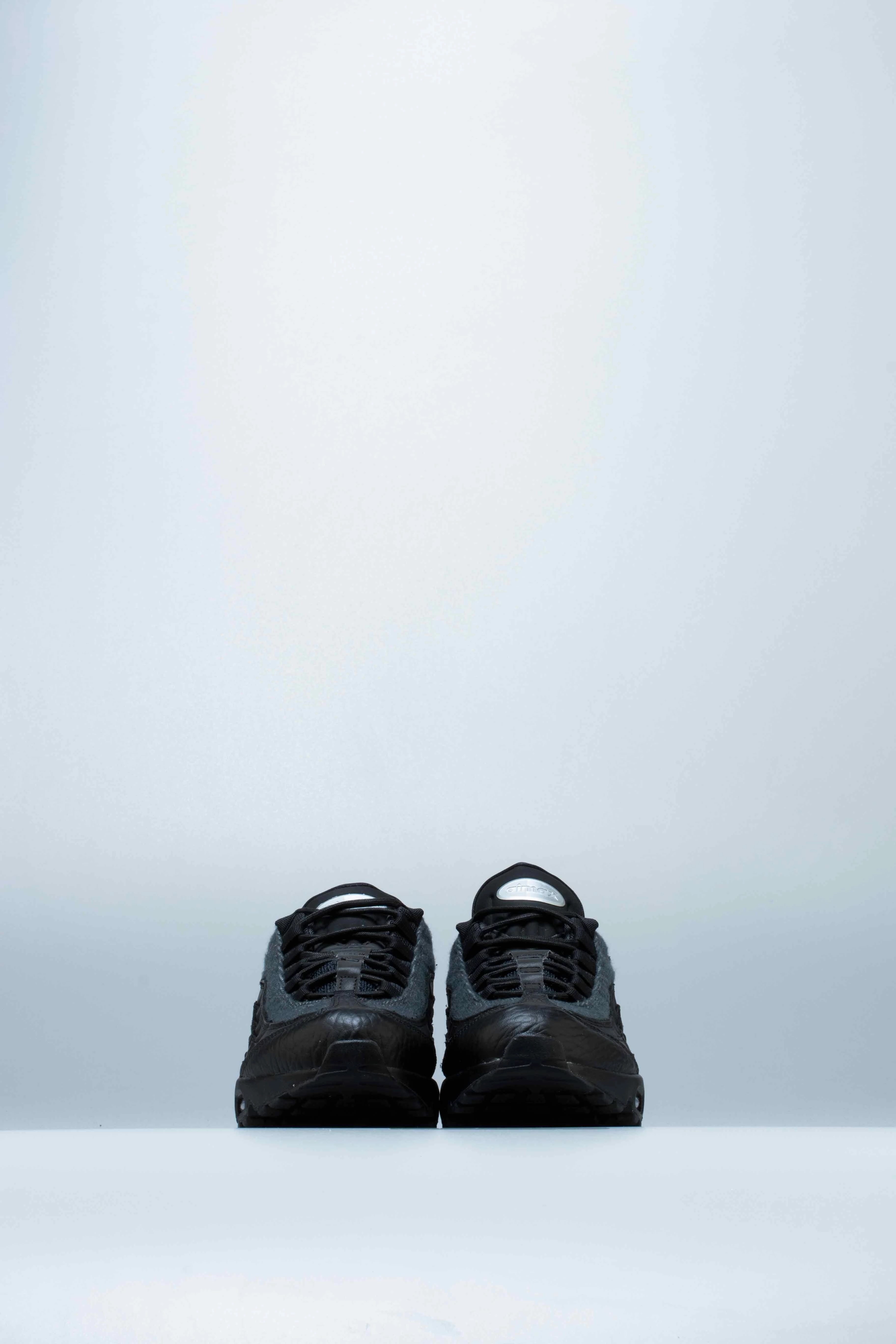 Custom Nike Shoes Air Max 95 NRG Jacket Pack Mens Shoe - Black/Team Red/Anthracite