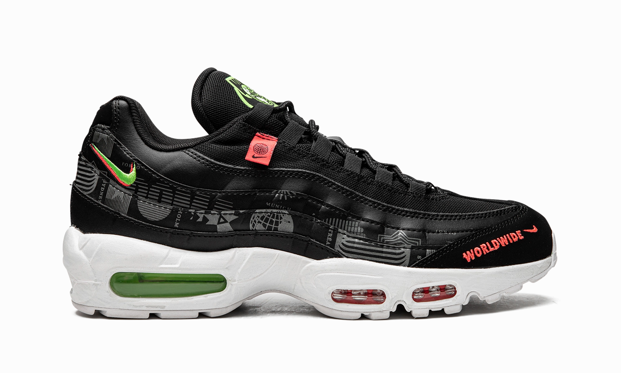 Air Max 95 SE Worldwide "Black" Nike Old Basketball Shoes