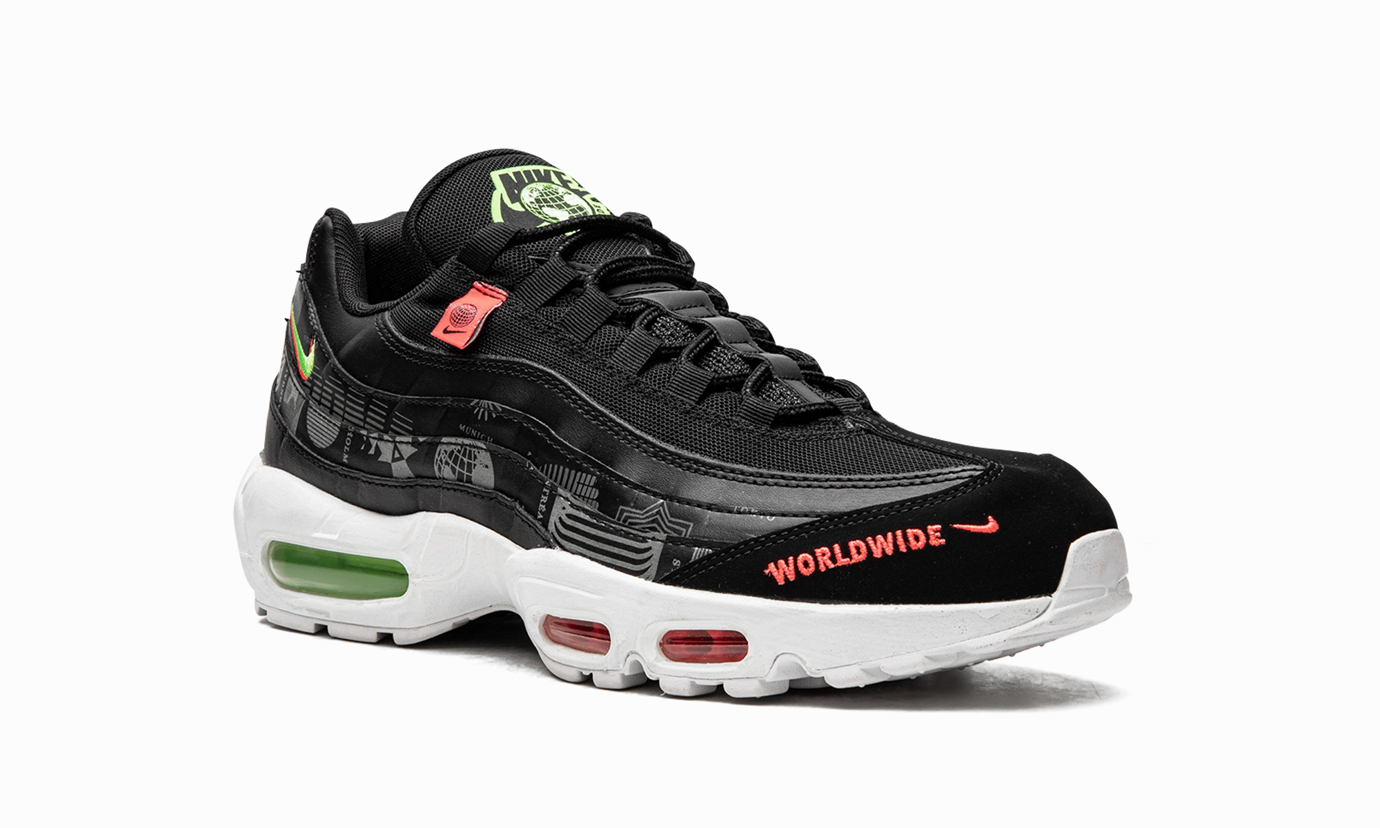 Roger Federer Tennis Shoes Nike Air Max 95 SE Worldwide "Black"