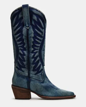 ALBANY DENIM FABRIC Rock Boots