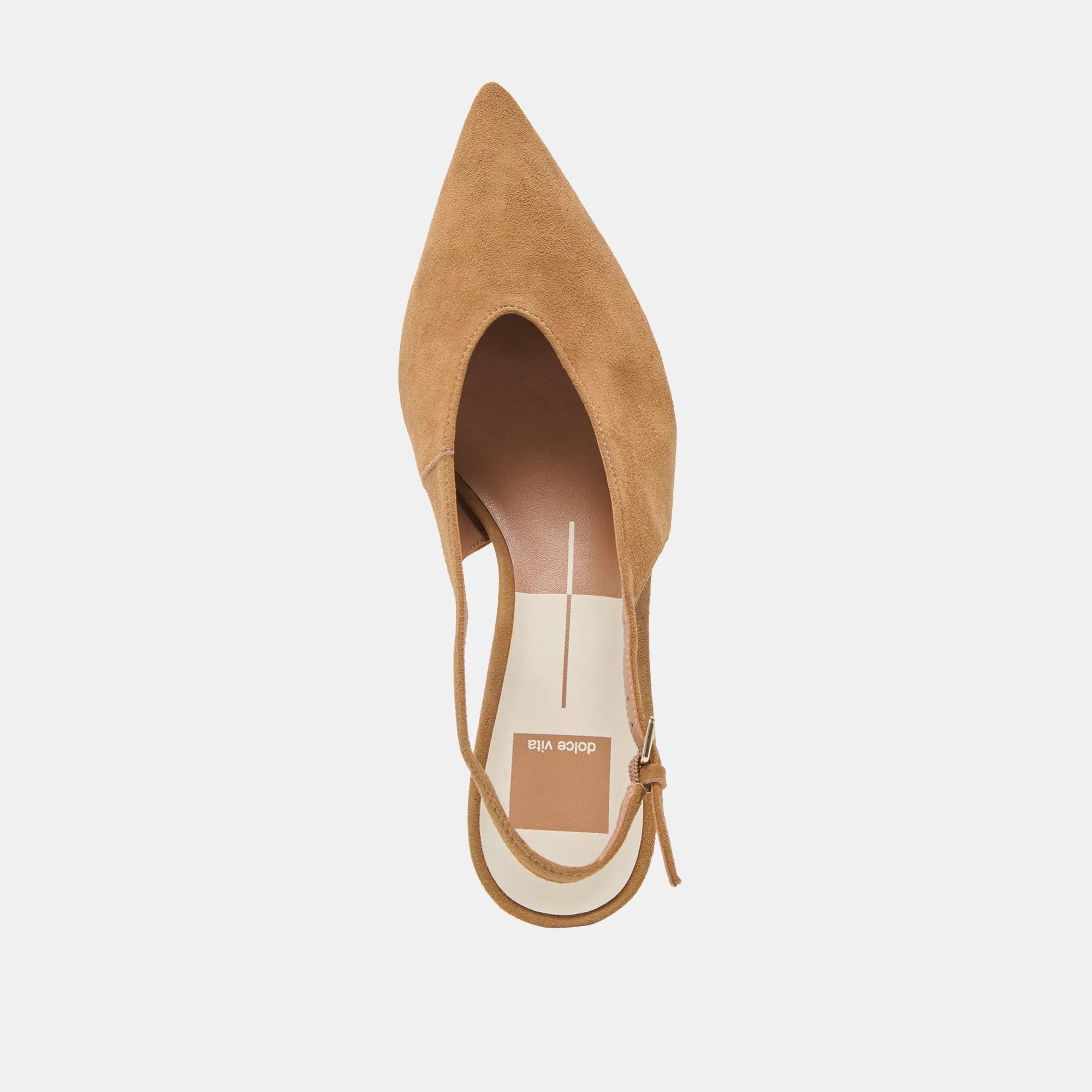 ALENNA HEELS LT BROWN SUEDE Platform High Heel Mules