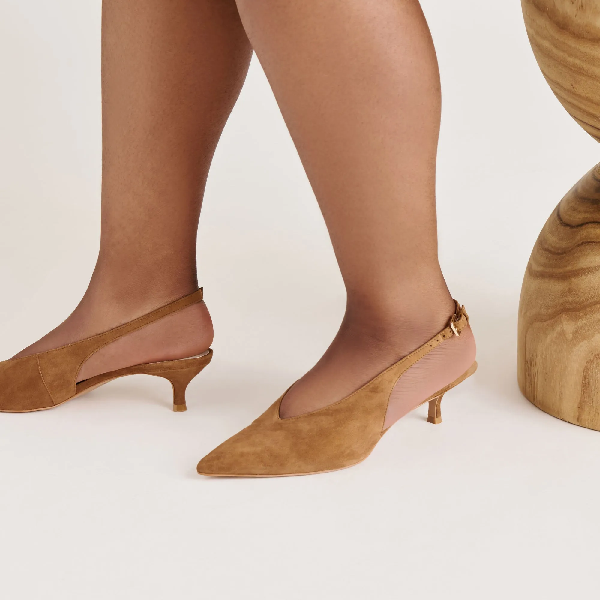 ALENNA HEELS LT BROWN SUEDE Boots High Heels