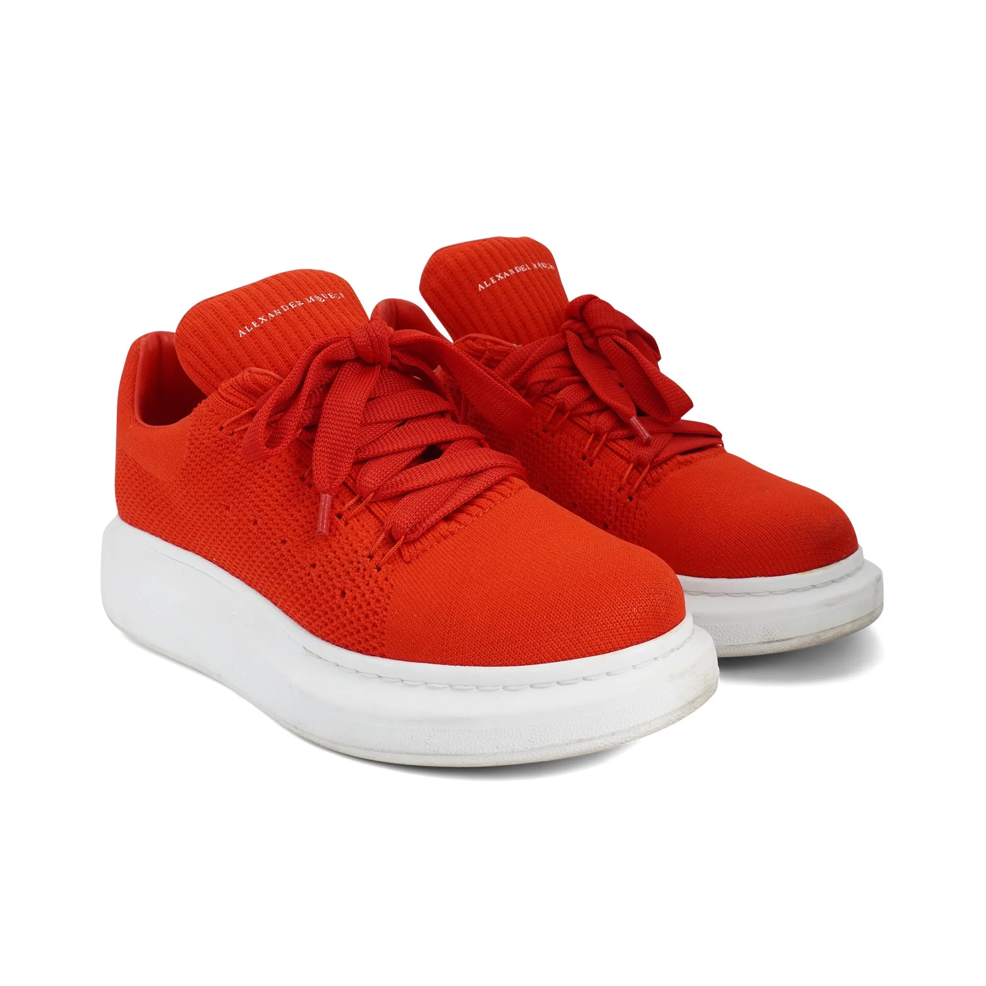 Casual Walking Shoes With Arch Support Alexander McQueen Knit Sneakers - Women's 38.5