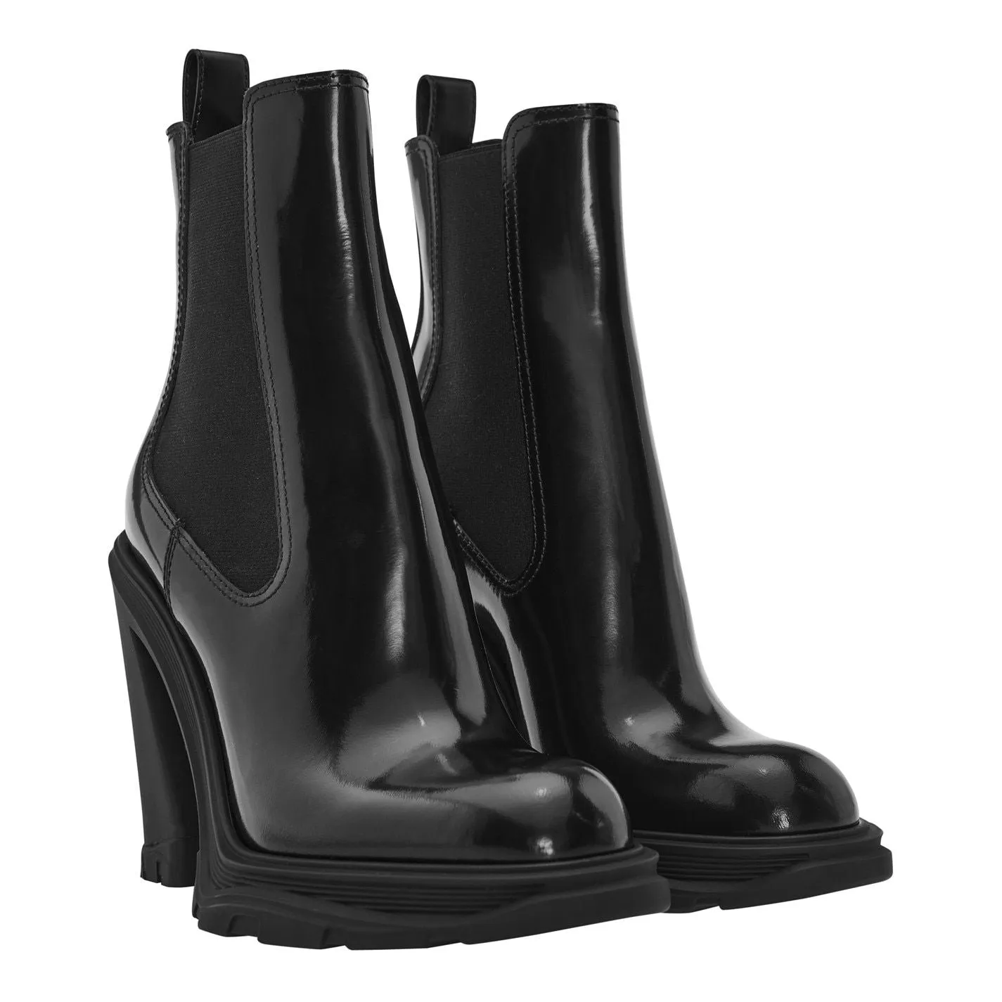 Alexander Mcqueen  Tread Heeled Boots Black 1000 Fox Instinct Boots