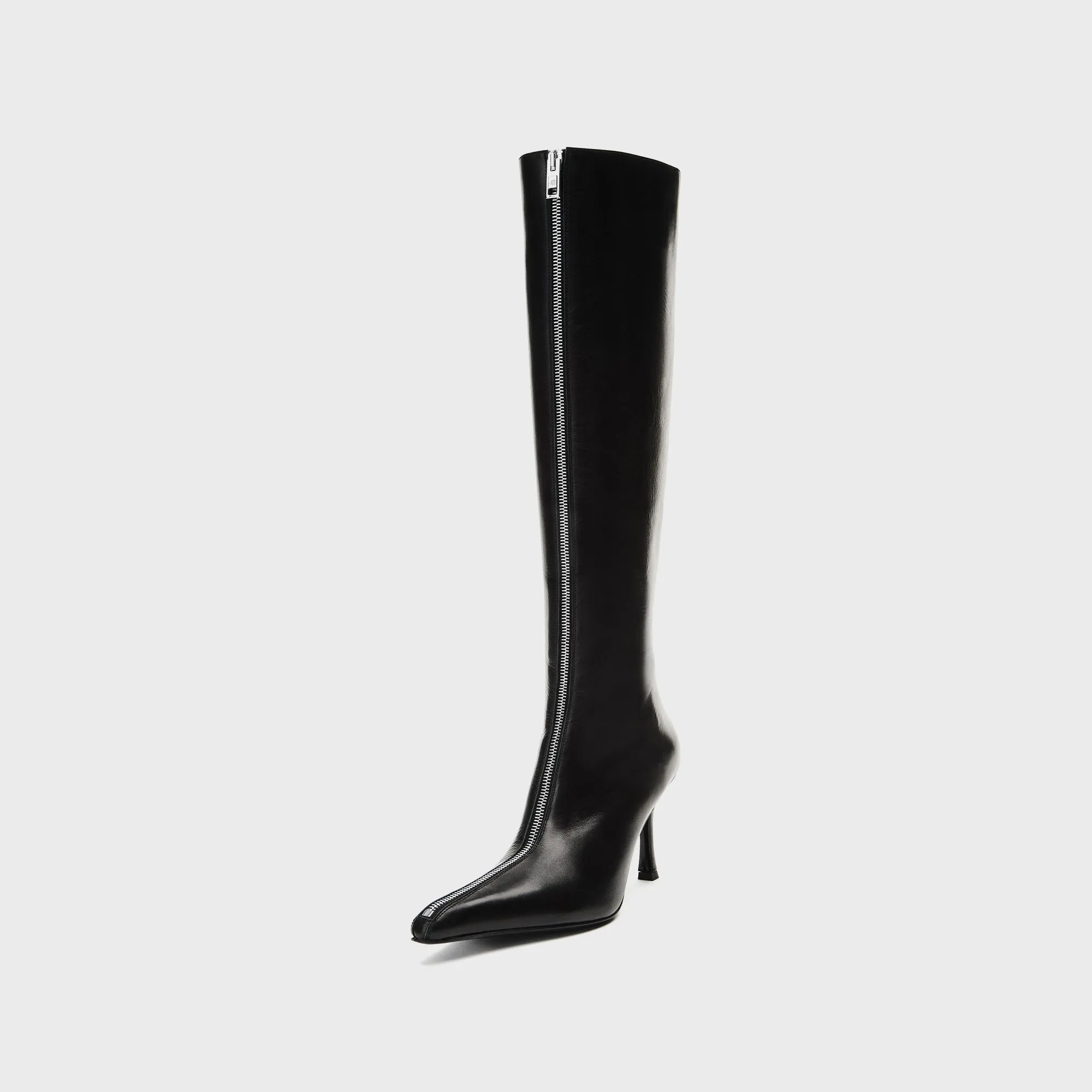 Alexander Wang Vera Boot - Black Wide Calf Dress Boots
