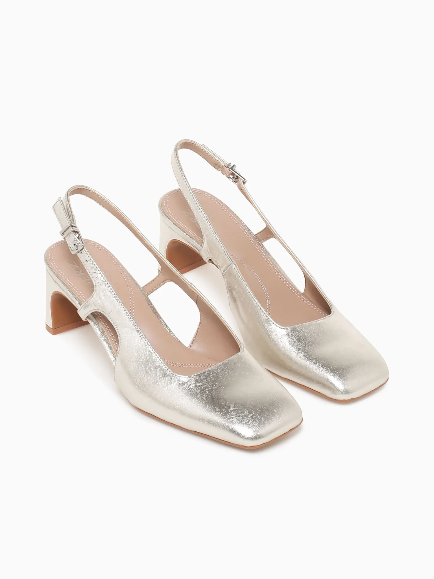 Macy's Casual Shoes Carmen Silver Leather