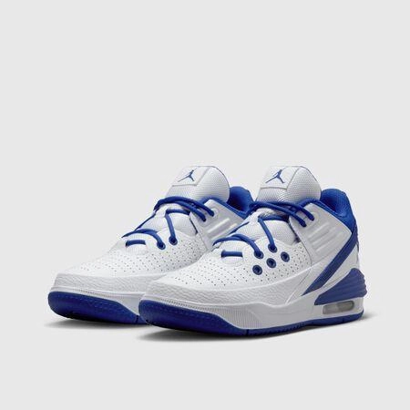 Nike Kid's Jordan Max Aura 5 Shoes - White / Radiant Blue Athletic Sneakers