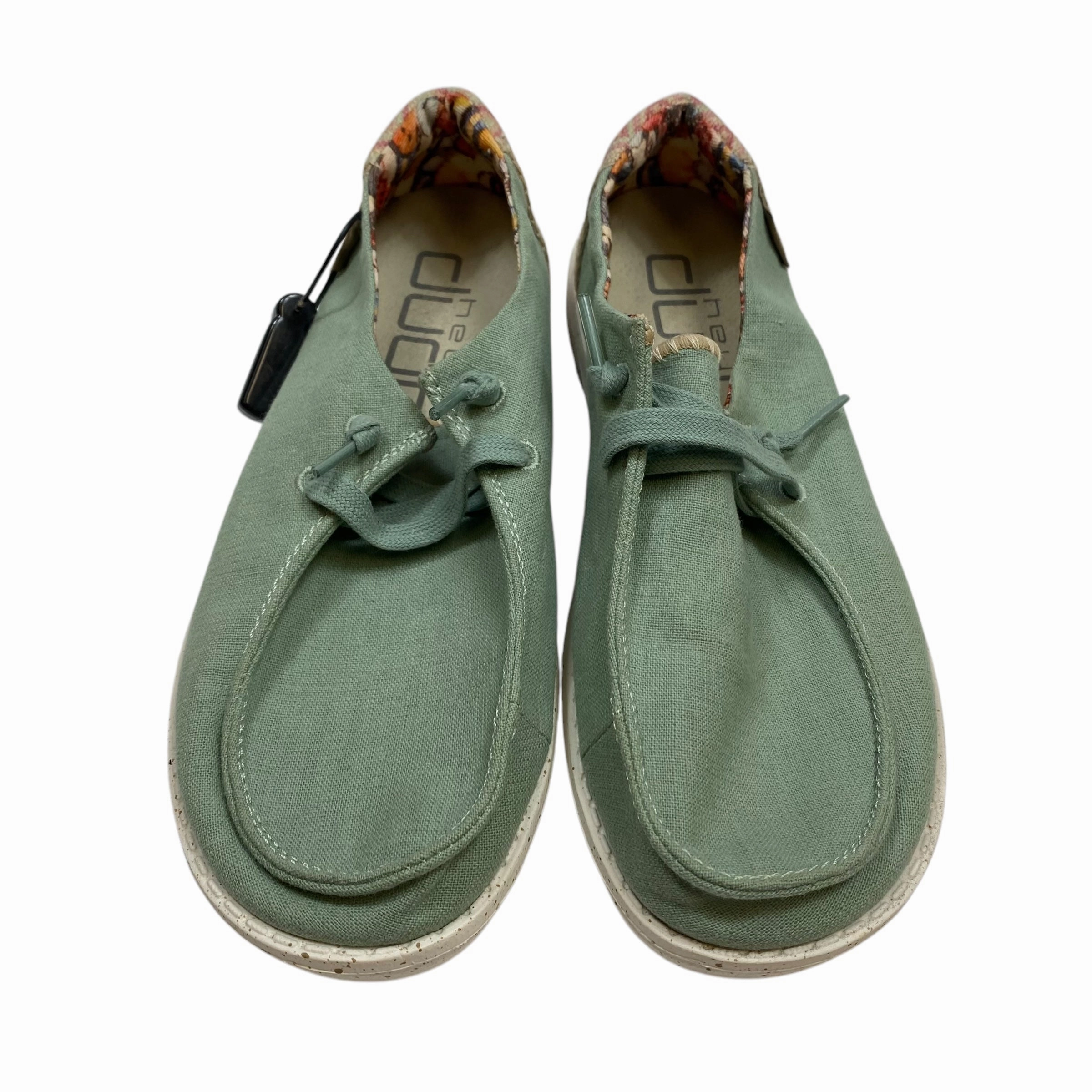 Shoes Flats By Hey Dude In Green, Size: 7 Report Shoes Flats