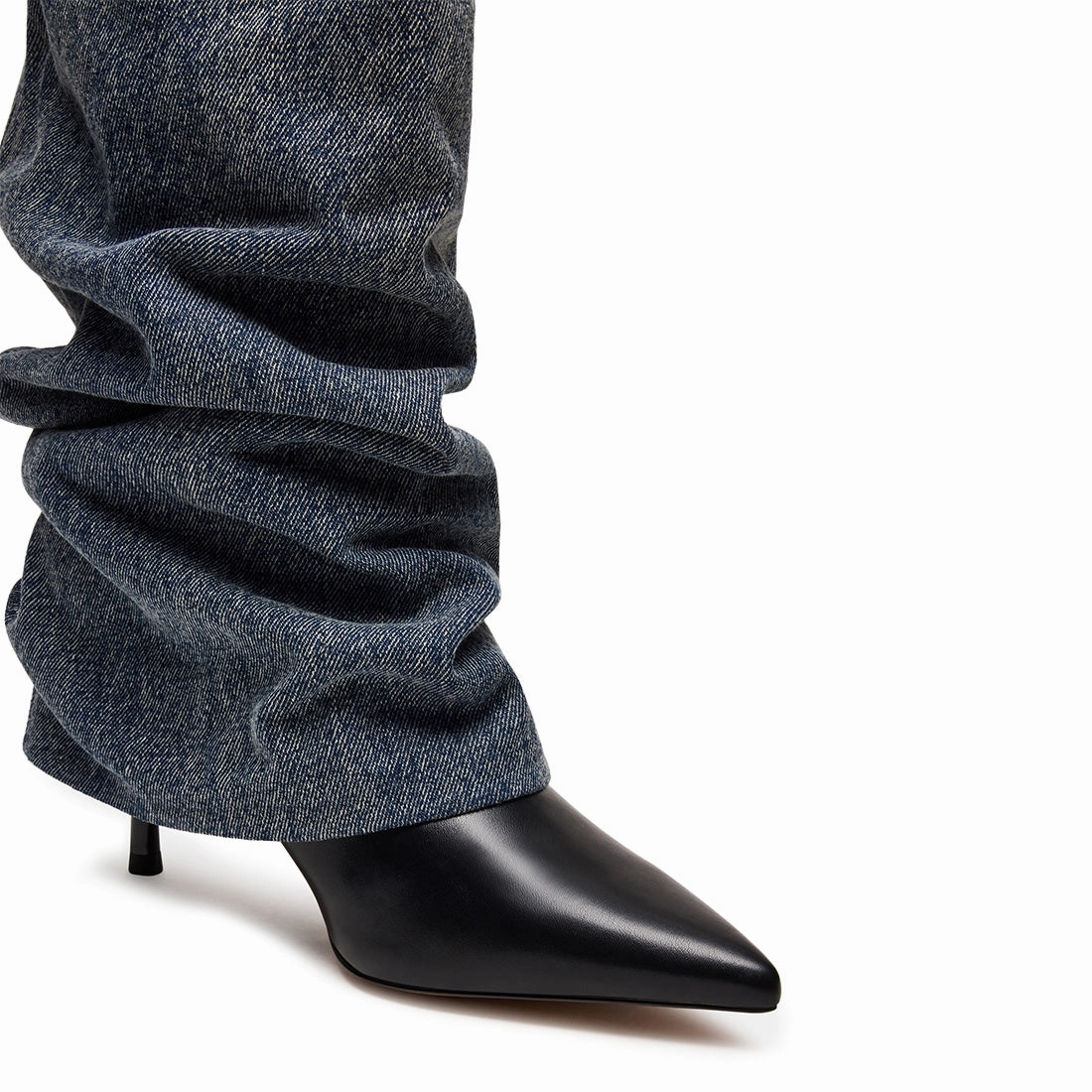 Military Style Boots Marengo Boot DENIM FABRIC