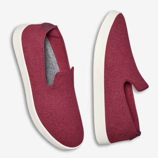 Allbirds - Wool Loungers - Hazy Burgundy (Natural White Sole) Casual Shoes To Wear With Slacks