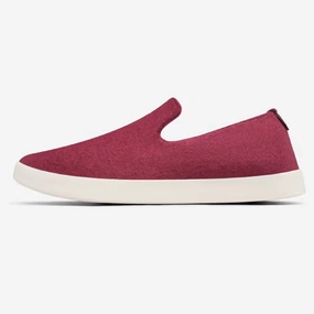 Waffle One Se Varsity Casual Shoes Allbirds - Wool Loungers - Hazy Burgundy (Natural White Sole)