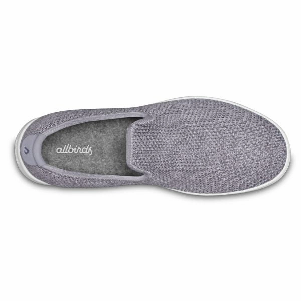 Allbirds Tree Loungers - CLASSICS: Concrete (White Sole) Walking Casual Shoes Zip Code
