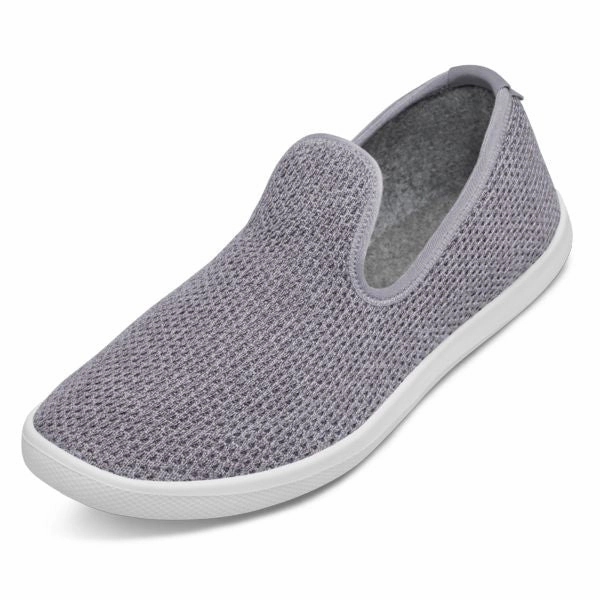 Allbirds Tree Loungers - CLASSICS: Concrete (White Sole) Best Shoes For Casual Bike Riding