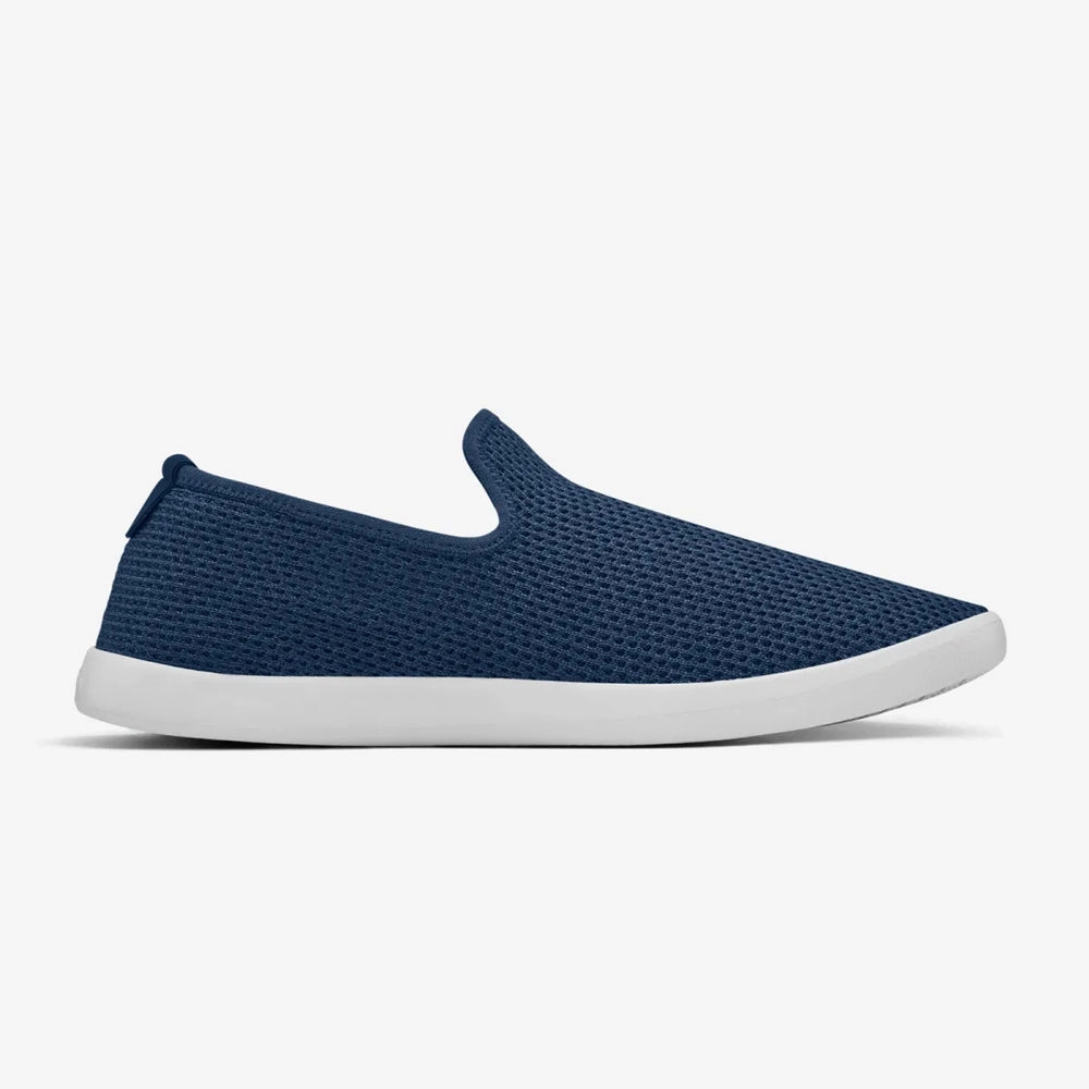 Allbirds Tree Loungers - CLASSICS: Kauri Marine Blue (White Sole) Targhee 3 Oxford Casual Hiking Shoes