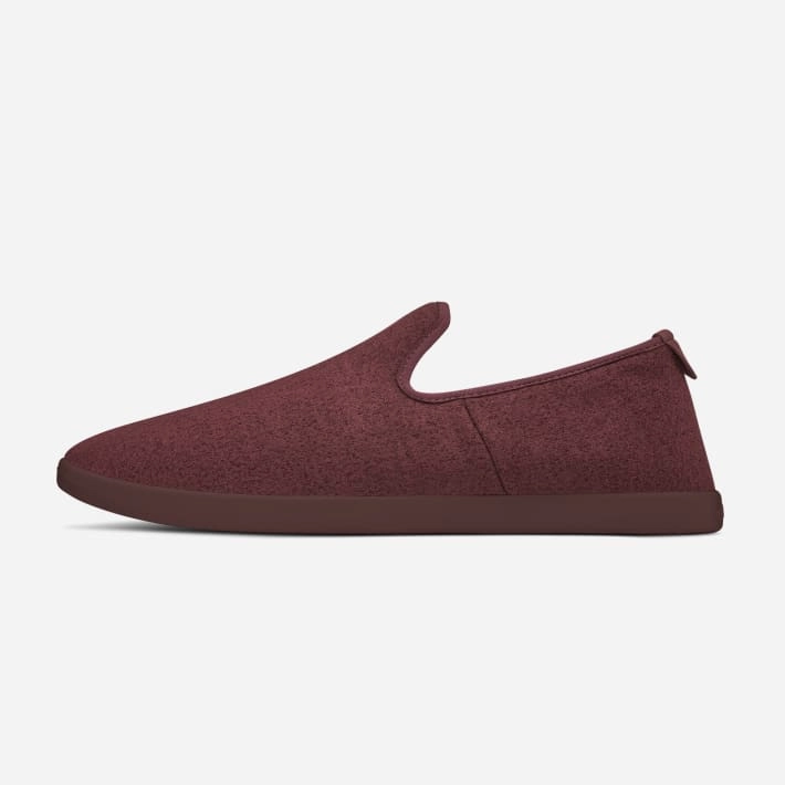 Rs-trck Casual Shoes Allbirds Wool Loungers - CLASSICS: Maroon (Maroon Sole)
