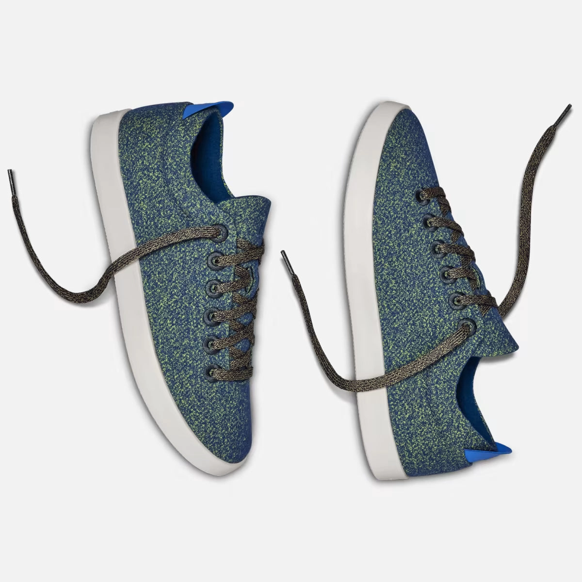 Allbirds Wool Pipers -LIMITED EDITION- Garden Blue (White Sole) Childrens Casual Shoes