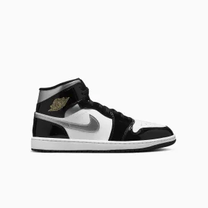 Family Dollar Sneakers Men's Air Jordan 1 Mid SE "Black Patent"
