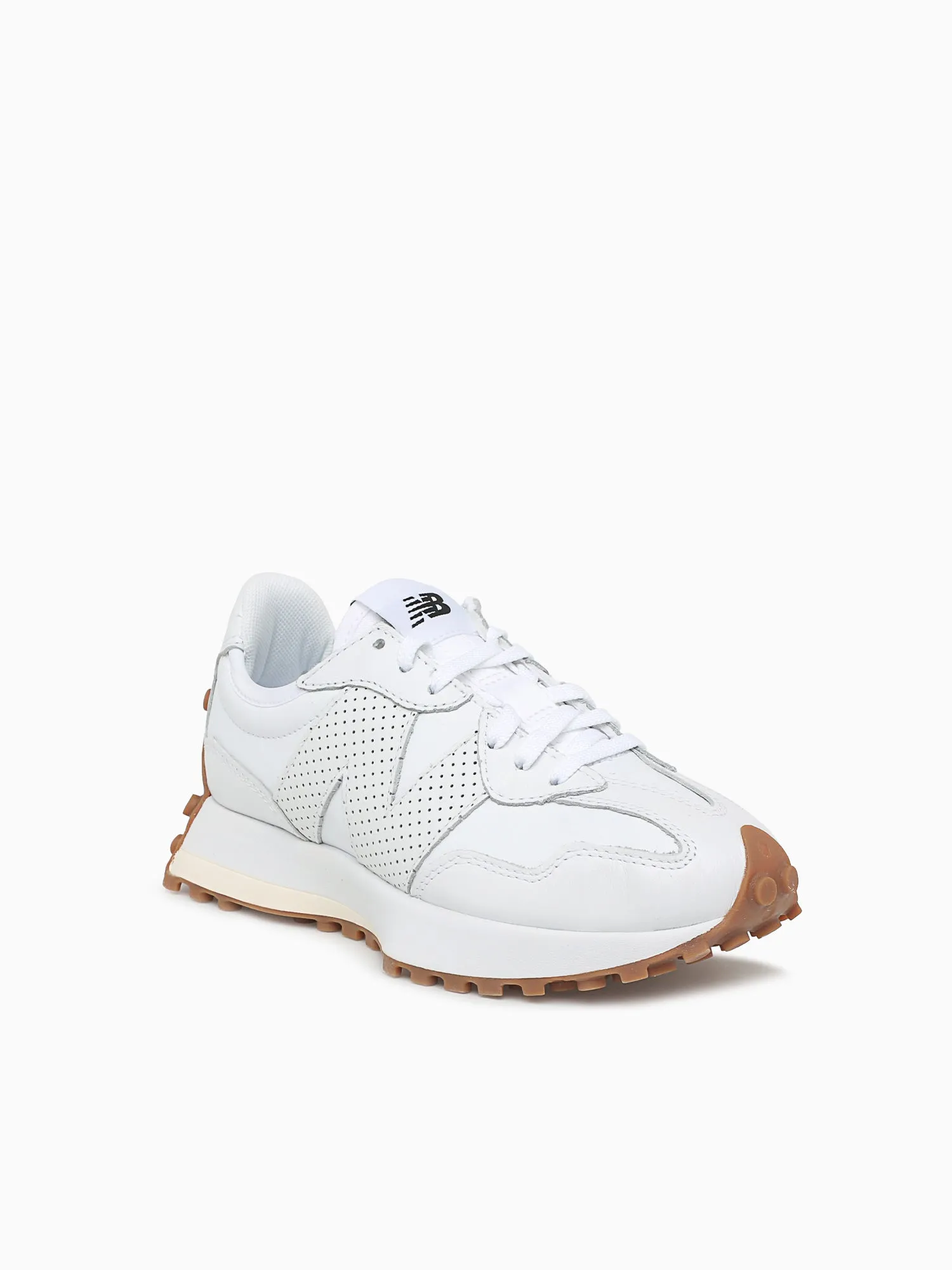 327 White Perforated suede 530 Sneakers New Balance