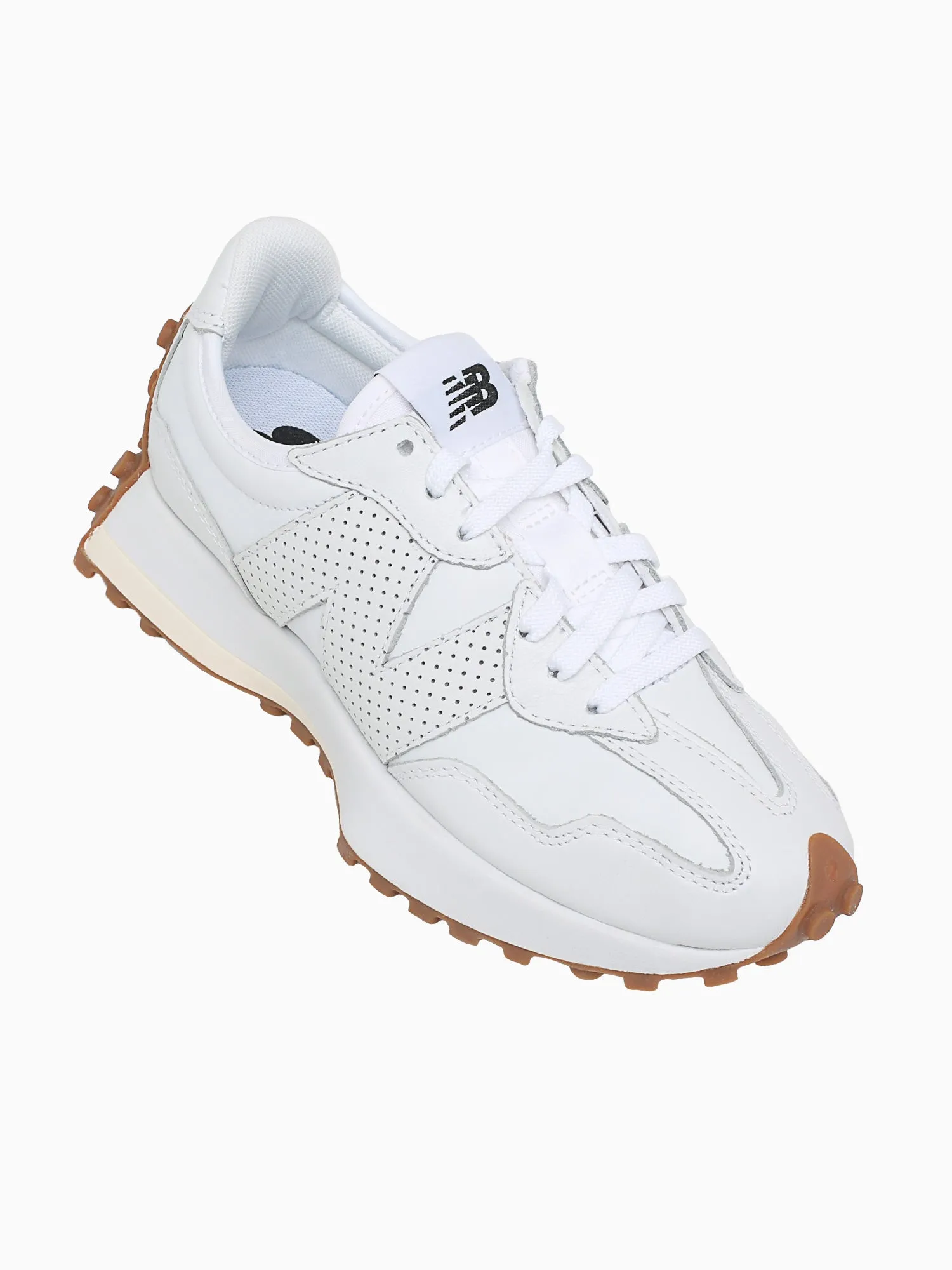 New Balance.327 Womens 327 White Perforated suede