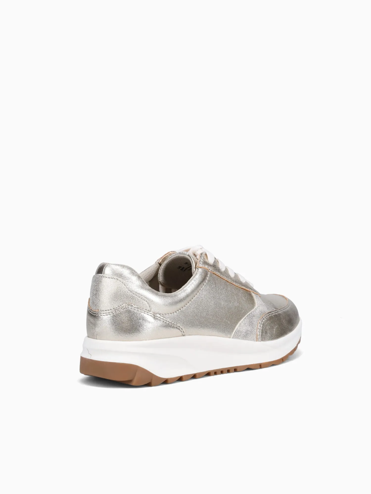 Shay Champagne Gold leather Cold Weather Casual Shoes